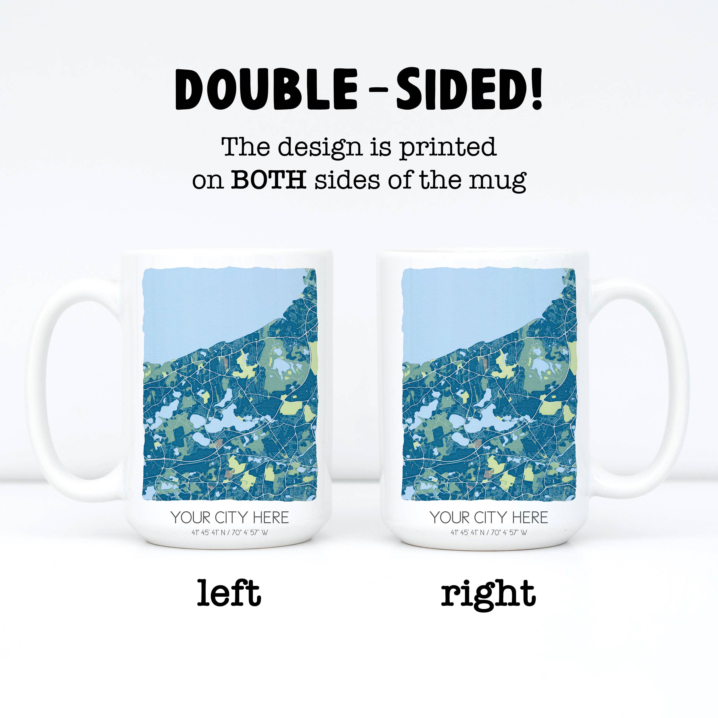 Custom Map Mugs - Custom City Coffee Mugs -Ogallala, NE