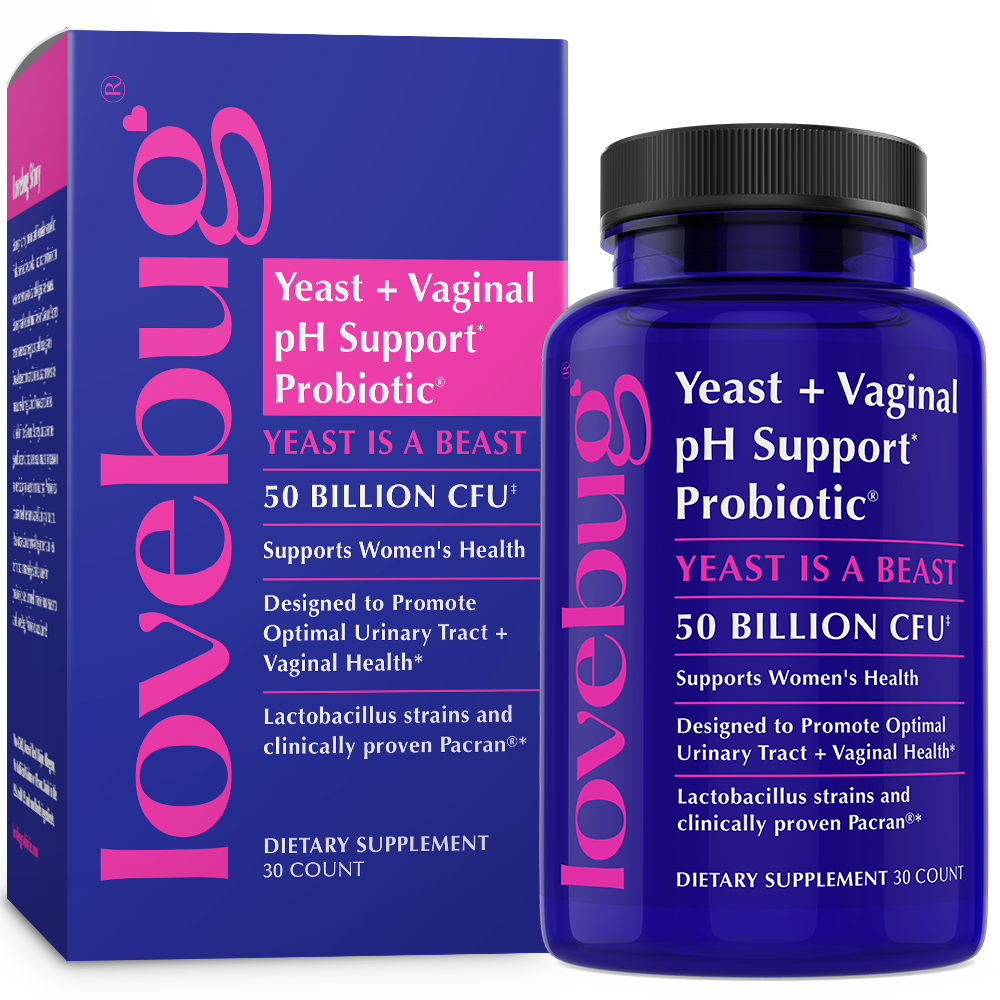 Yeast & Vaginal pH Support Probiotic Oral Supplement