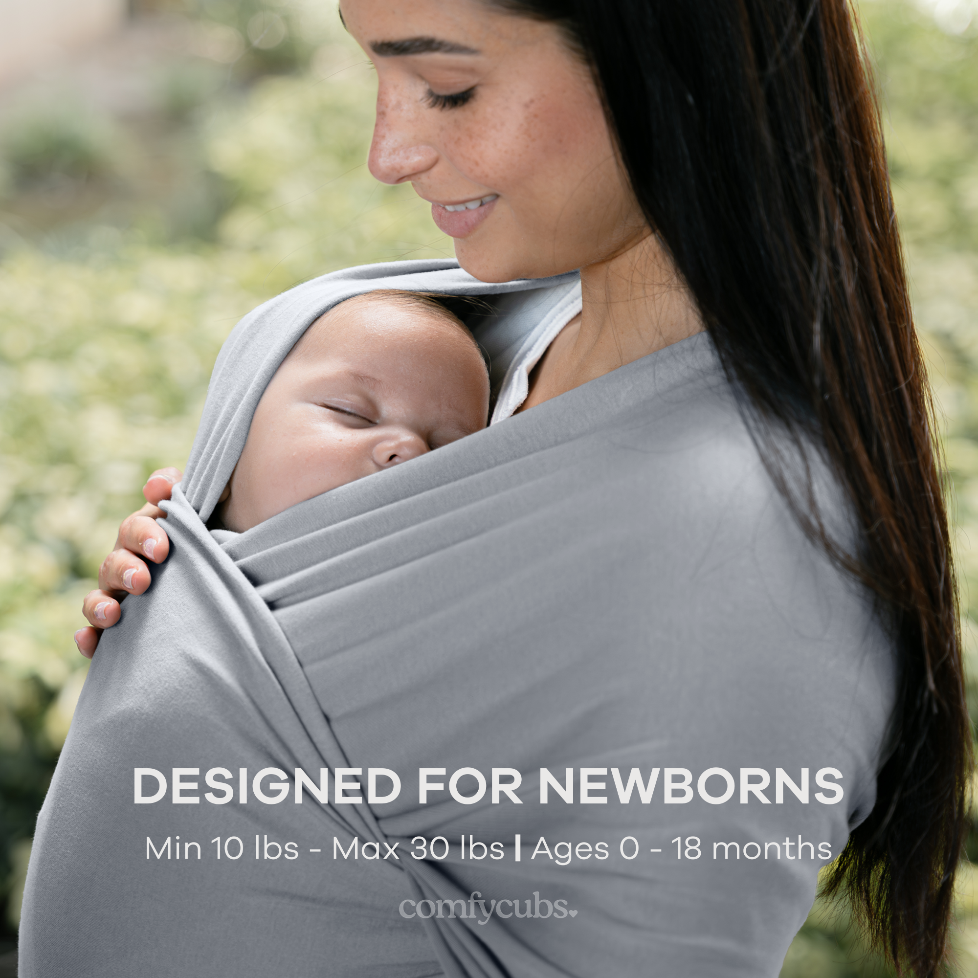 Baby Wrap Carrier, Soft & Secure Infant Wrap by Comfy Cubs
