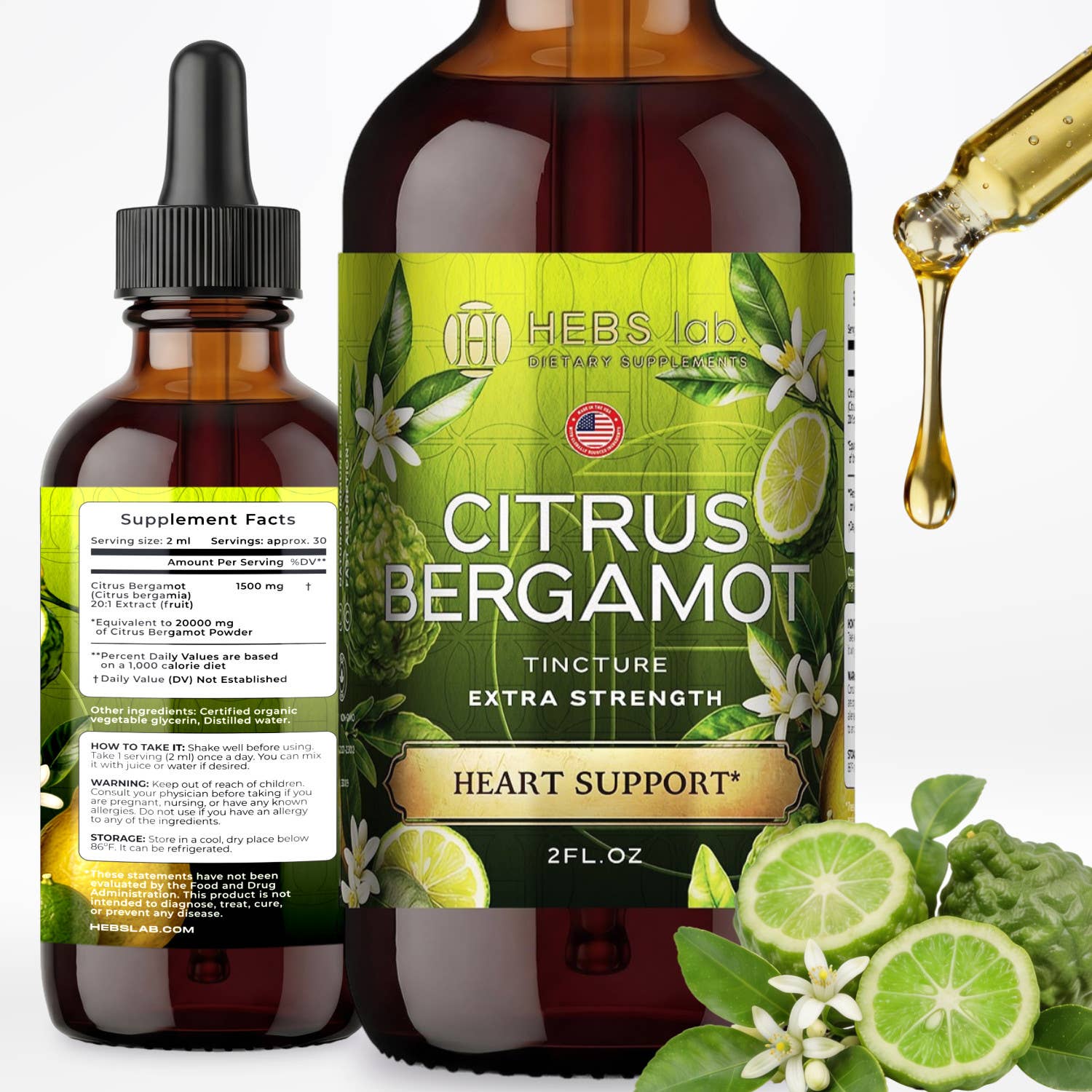 Citrus Bergamot Liquid Extract – Heart & Cholesterol support