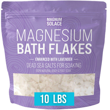 Magnesium Bath Flakes, Bath Soak Enhanced with Lavender