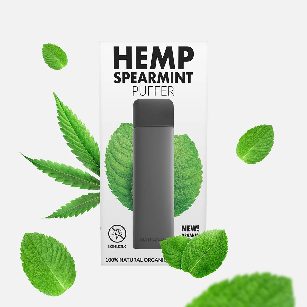 Natranal Spearmint + Hemp Habit Replacement Oral Fixation Puffer to Replace Smoking or Vaping