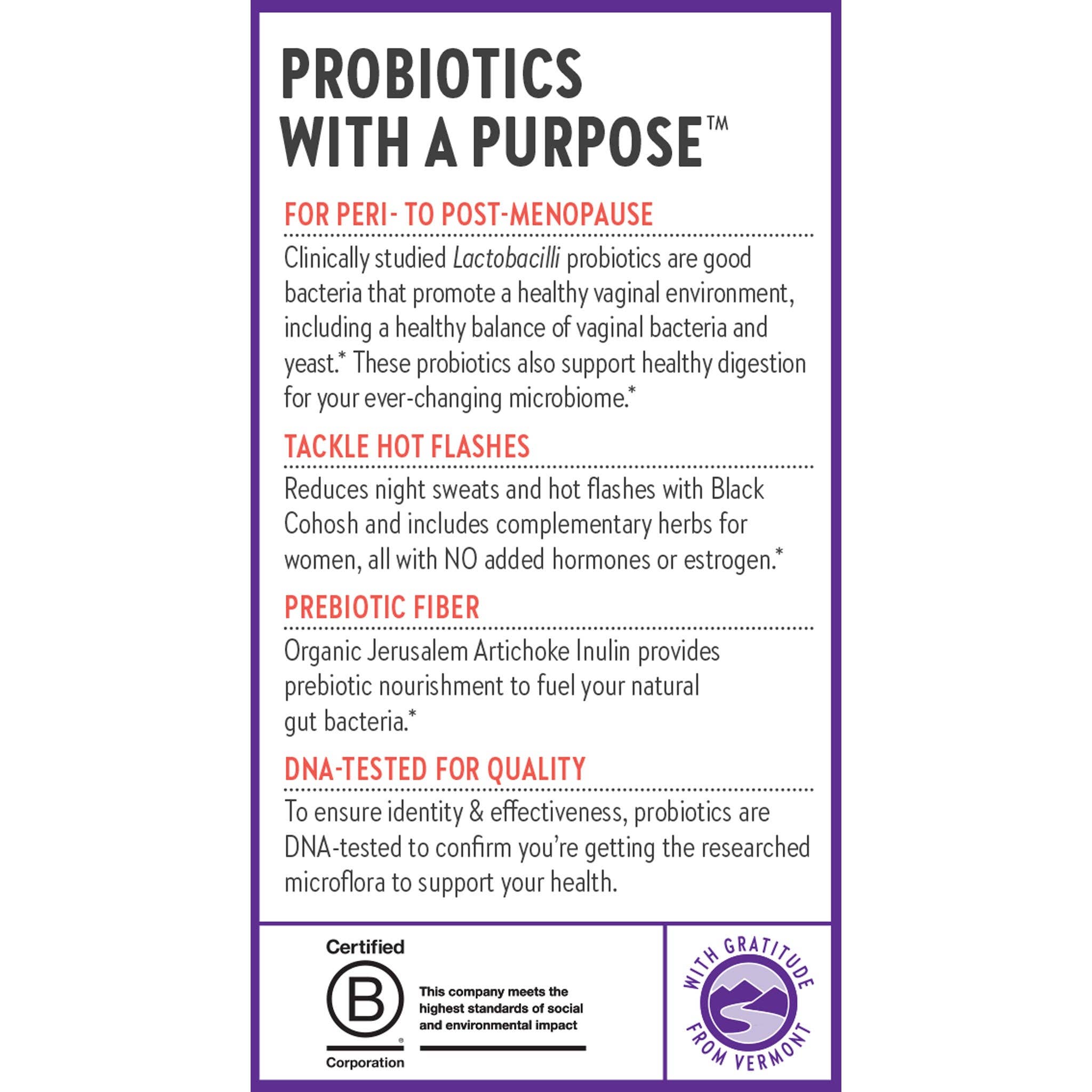 All-Flora™ Probiotic Menopause Balance, 30 Vegan Capsules