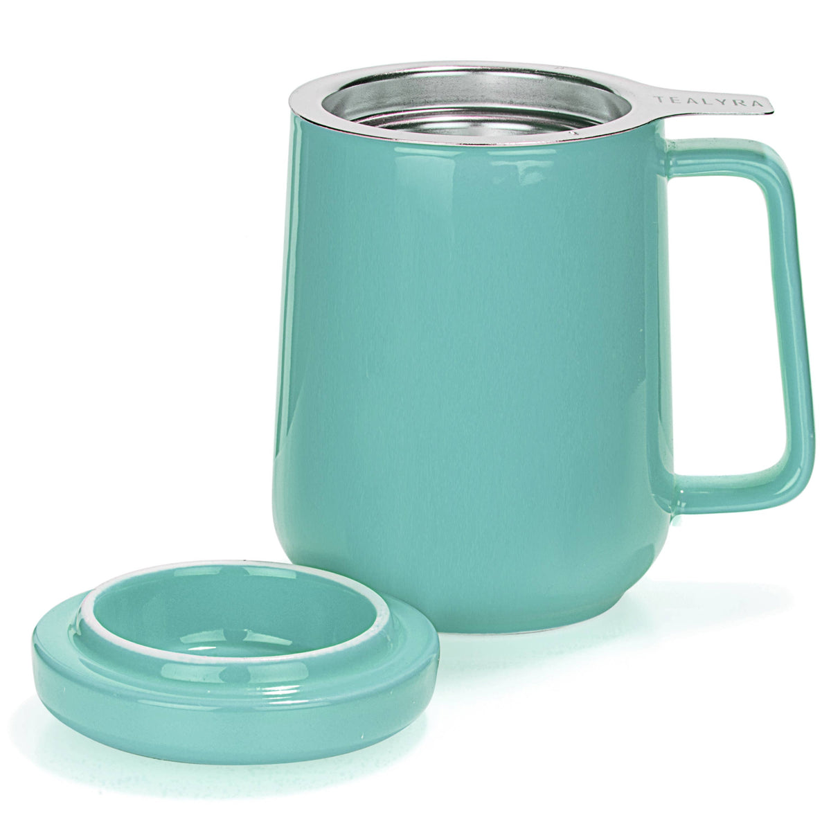 Peak Porcelain Ceramic Mug With Metal Infuser 19oz