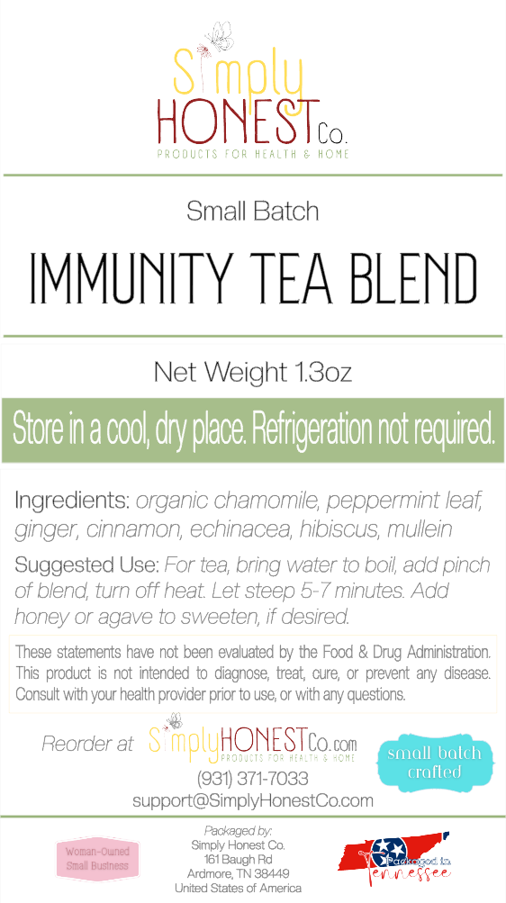 Immunity Tea Blend for Cold and Flu, Cough, Congestion