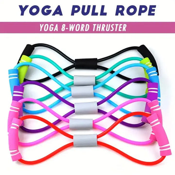 Yoga Fitness Resistance 8 Word Chest Expander Rope Workout