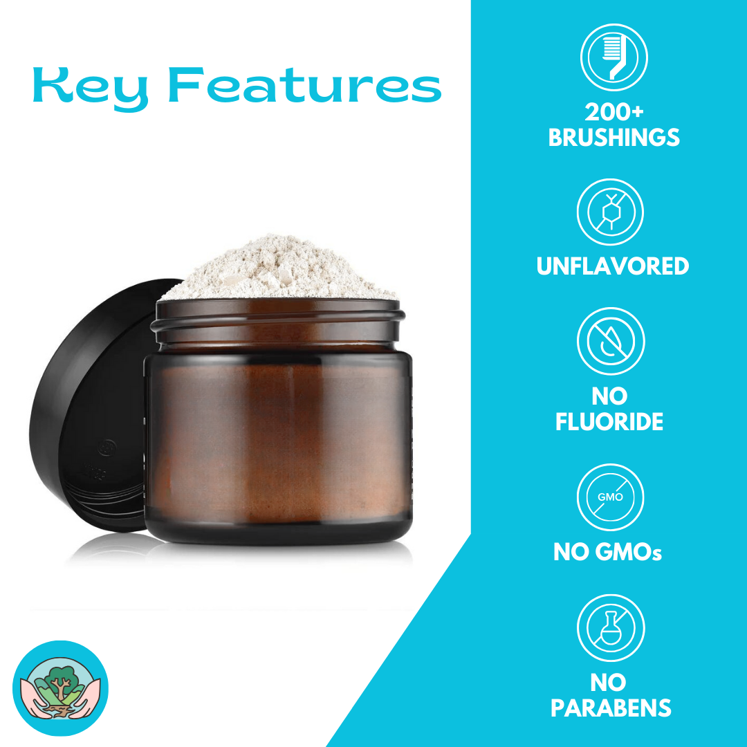 All Natural Tooth Powder | 2 oz Glass Jar