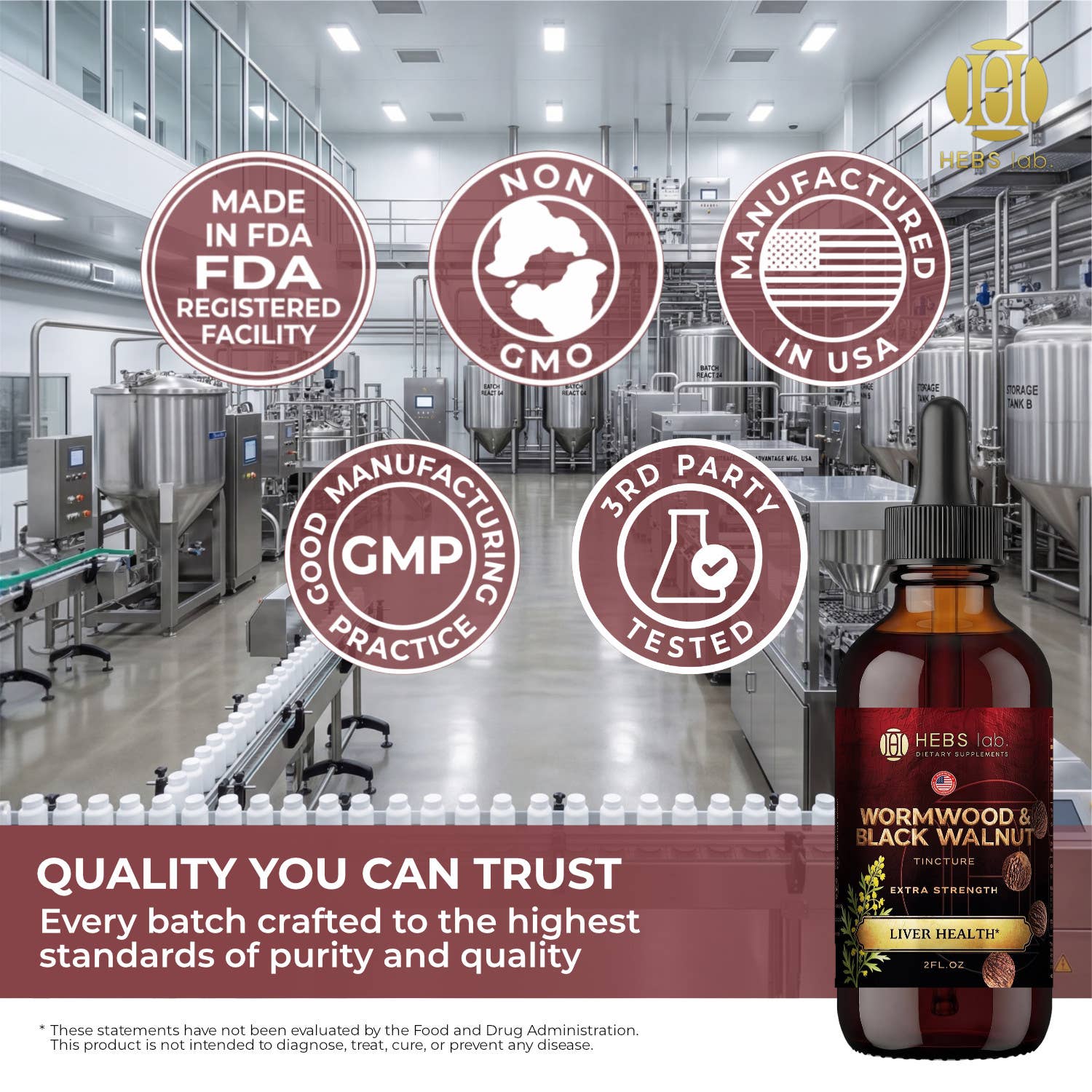 Wormwood & Black Walnut Liquid Extract – Liver Health 