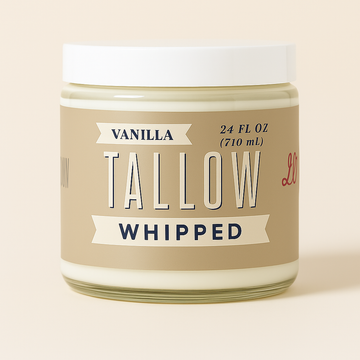 Vanilla Whipped Tallow Moisturizer | Natural Beef Tallow Lotion | Pure, Preservative-Free Skincare by Lady May