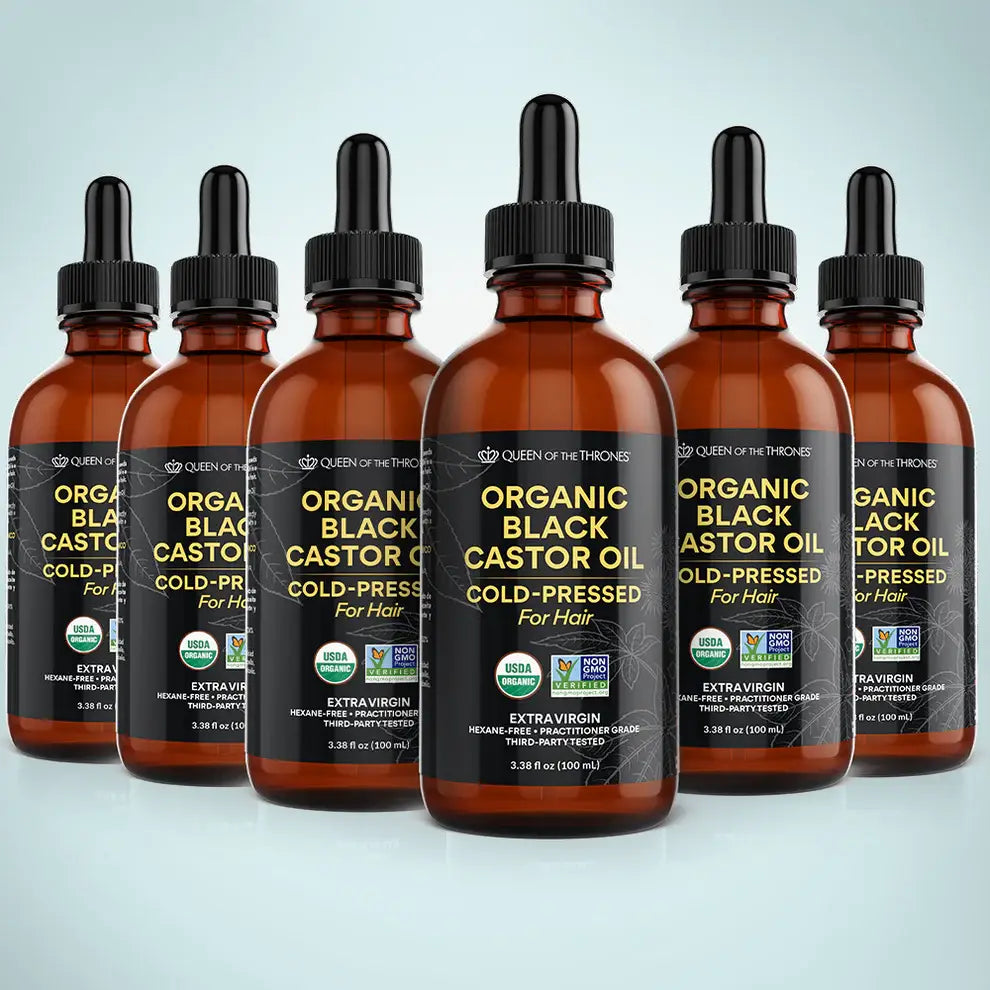 Organic Black Castor Oil 3.38oz (6 units)
