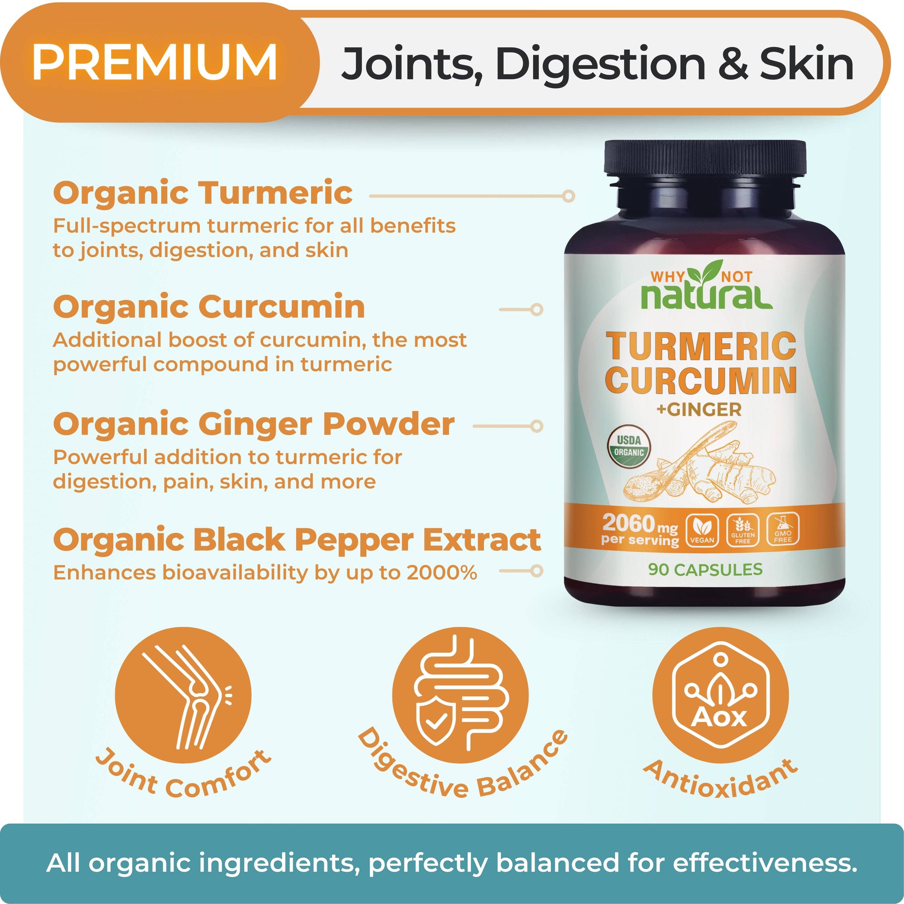 Organic Turmeric Curcumin with Ginger