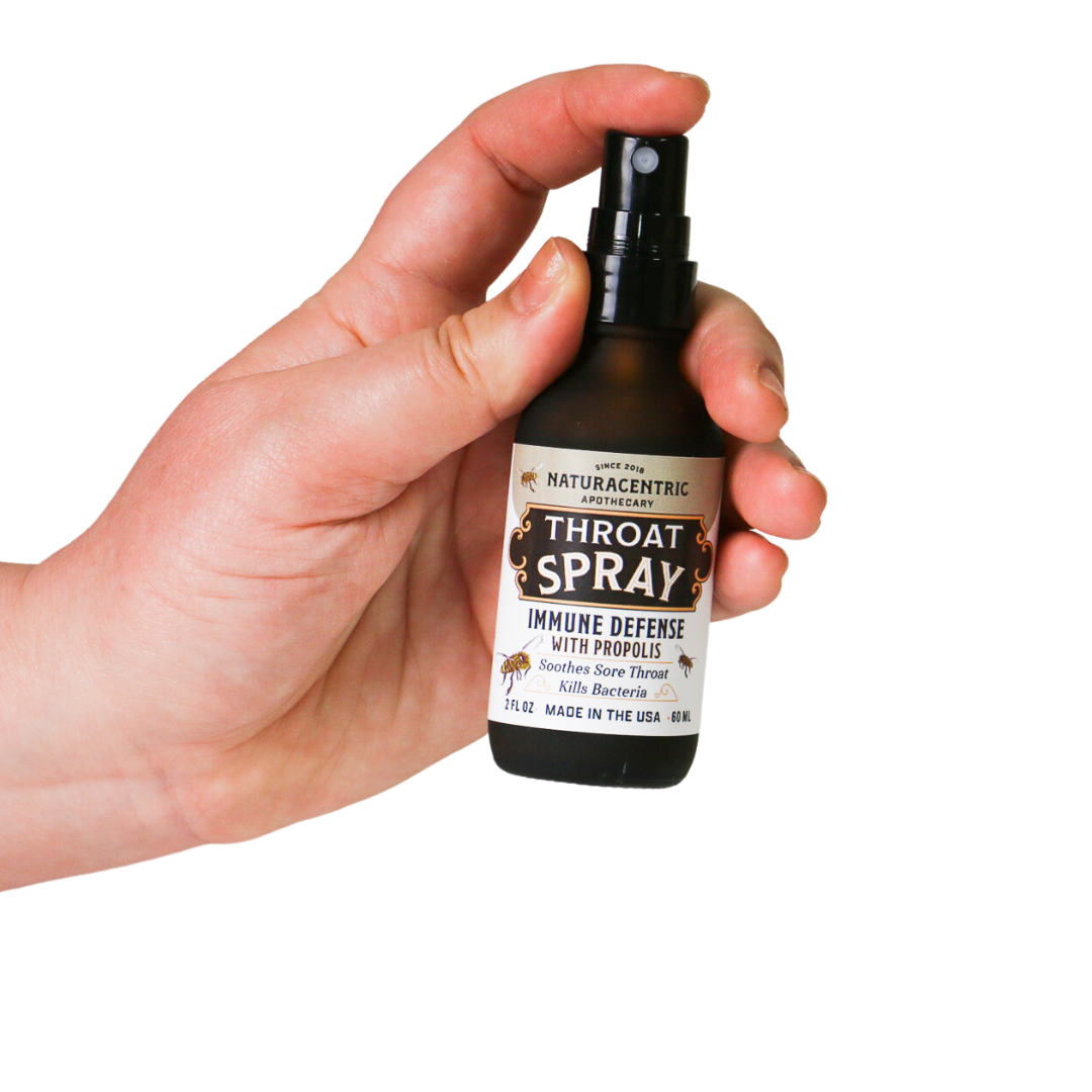 Immune Defense Throat Spray with Propolis & Honey