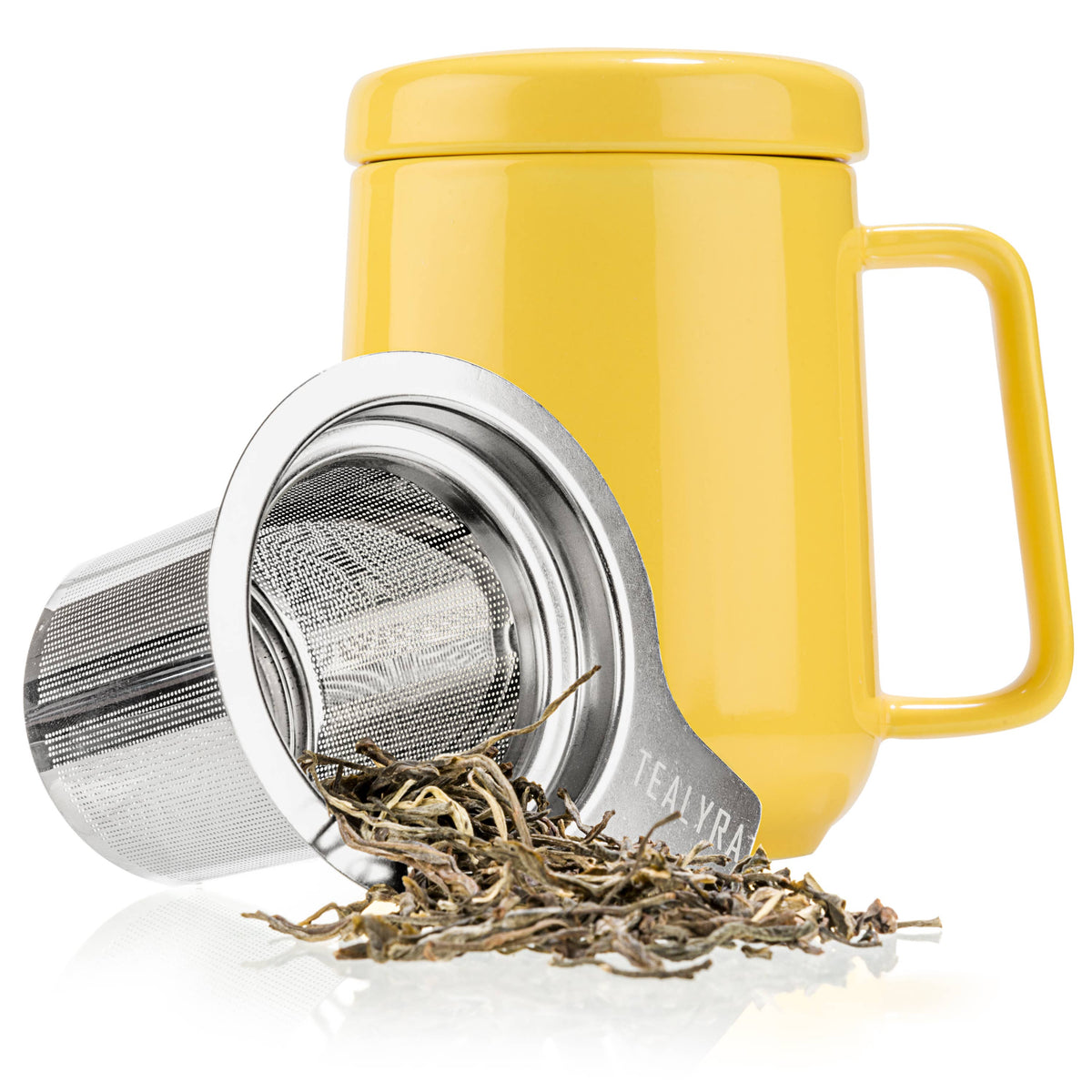 Peak Porcelain Ceramic Mug With Metal Infuser 19oz