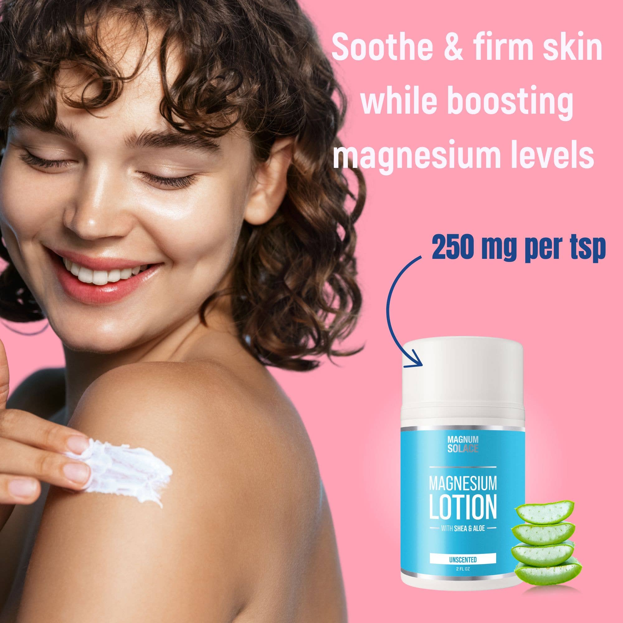 2oz Magnesium Lotion - Restless Legs & Muscle Pain Relief