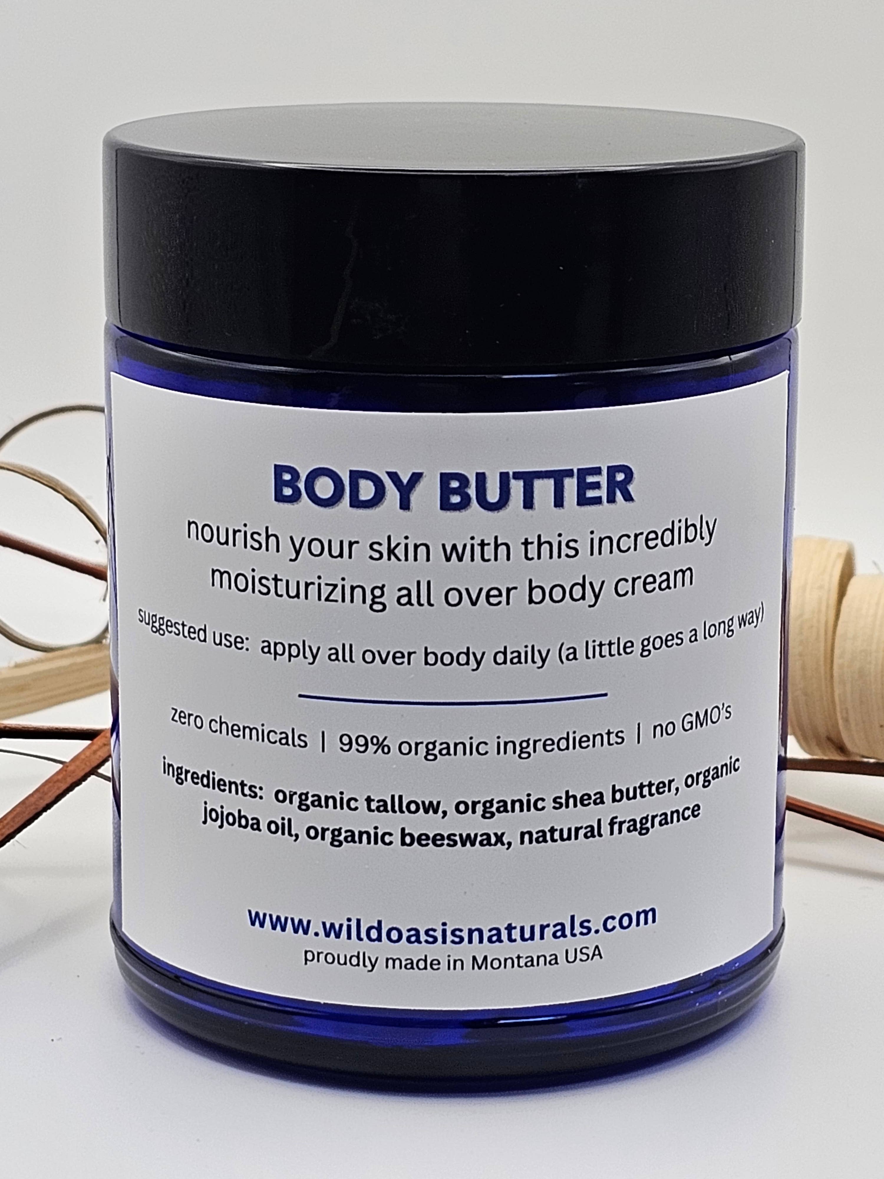 Body Butter - 8 oz - Organic Tallow Cream