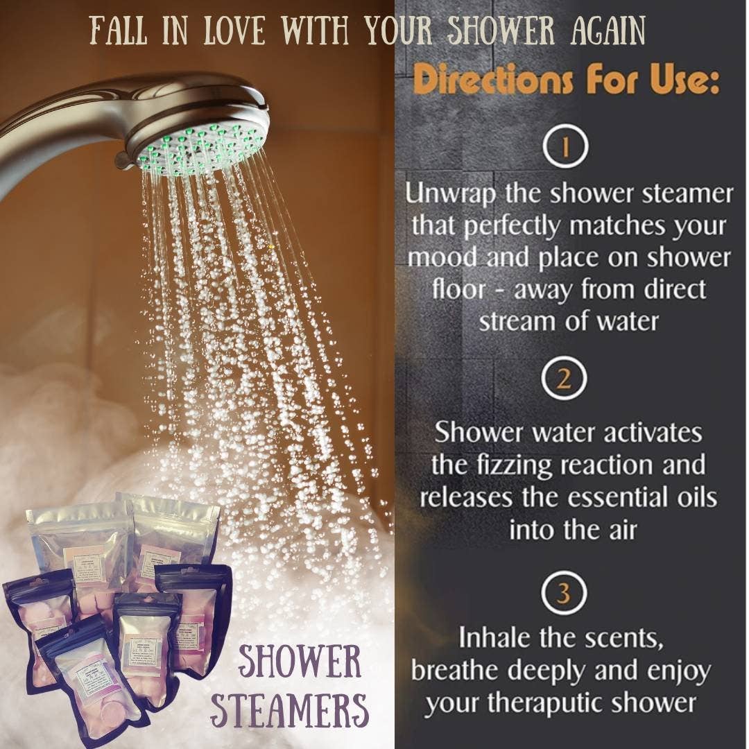 Menthol Shower Steamers | Two Pack | Choice of Scent