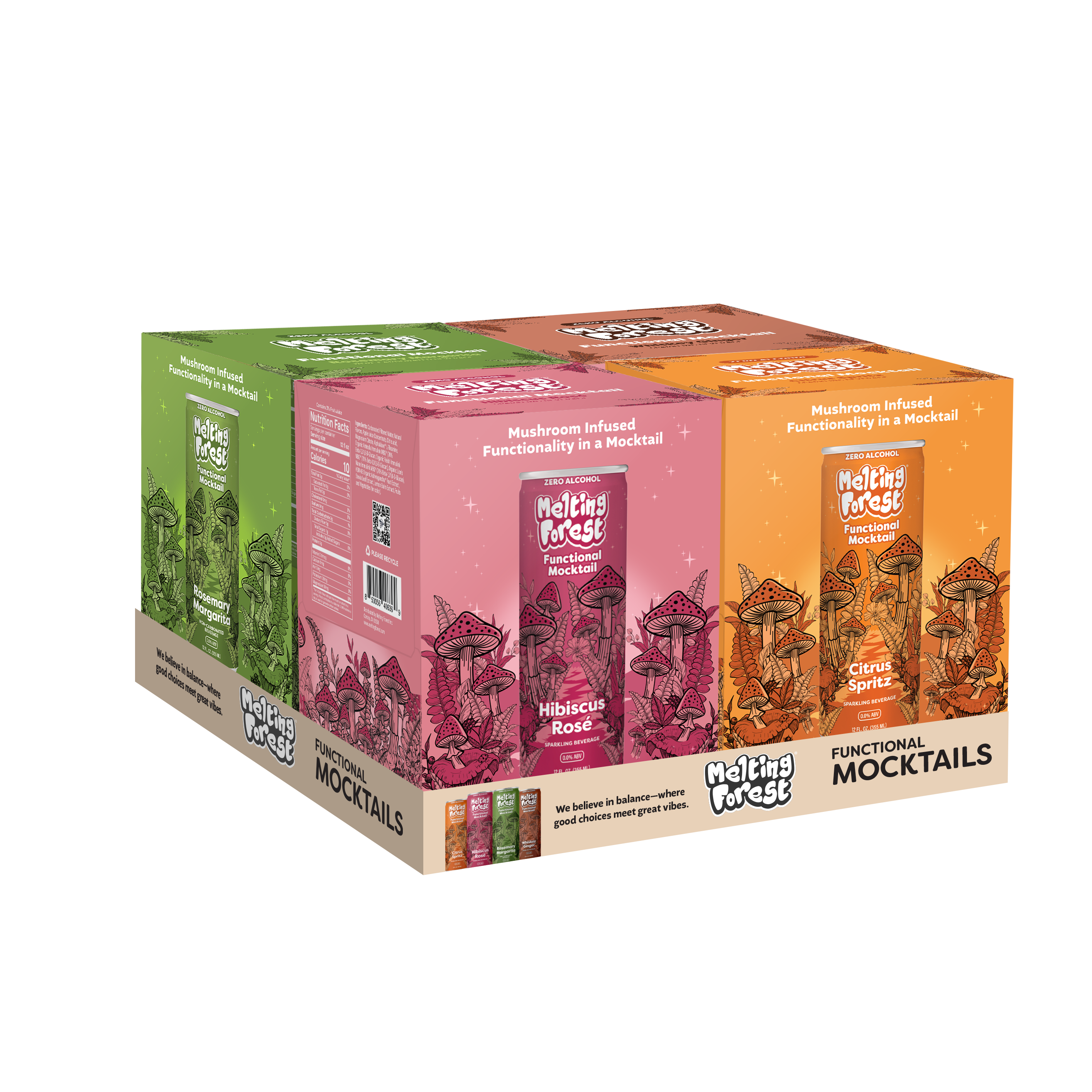 Functional Mocktail | Variety Pack | Mushroom | Non-Alc | 0%