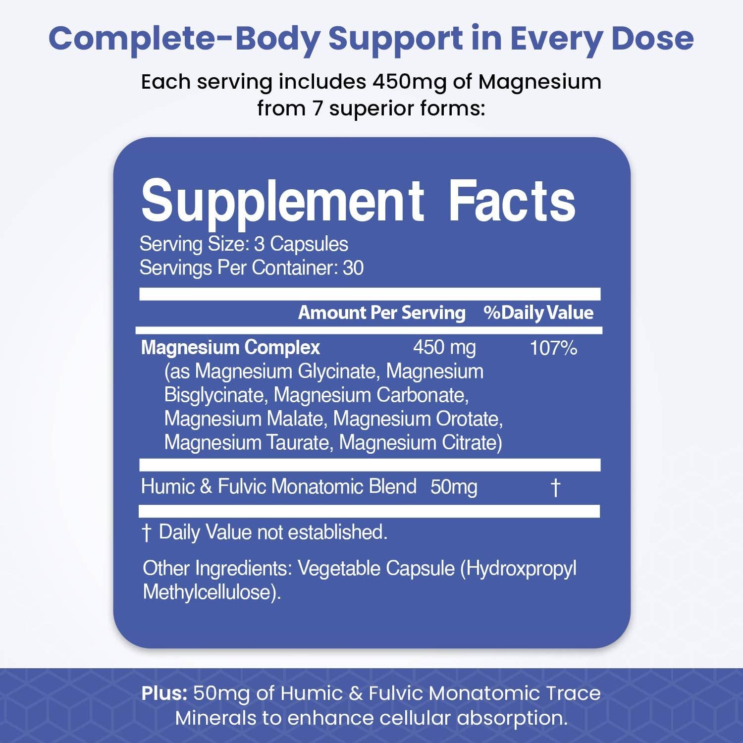 Magnesium Complex for Sleep, Relaxation, Digestion & Calm