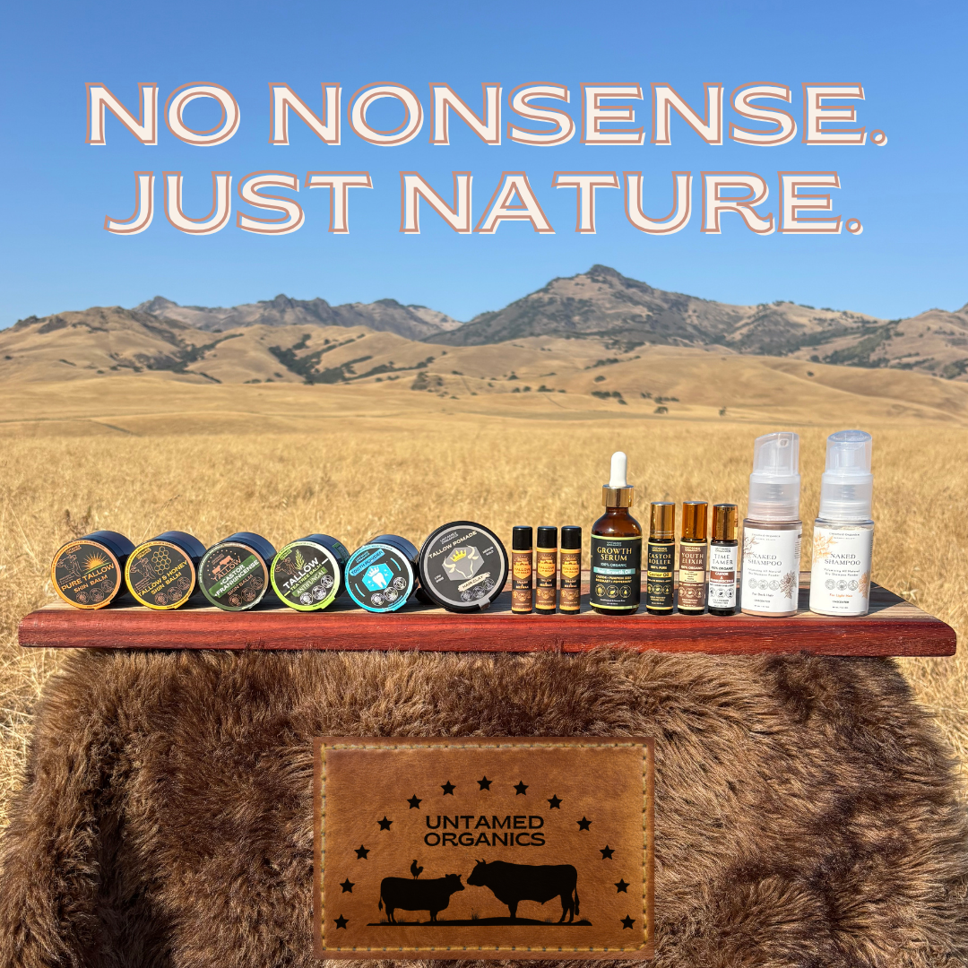 Tallow, Castor, & Frankincense Skin Balm | 2 oz Glass Jar