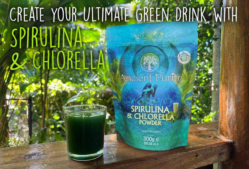 Spirulina & Chlorella Powder - 300g | Clean Japan Origin