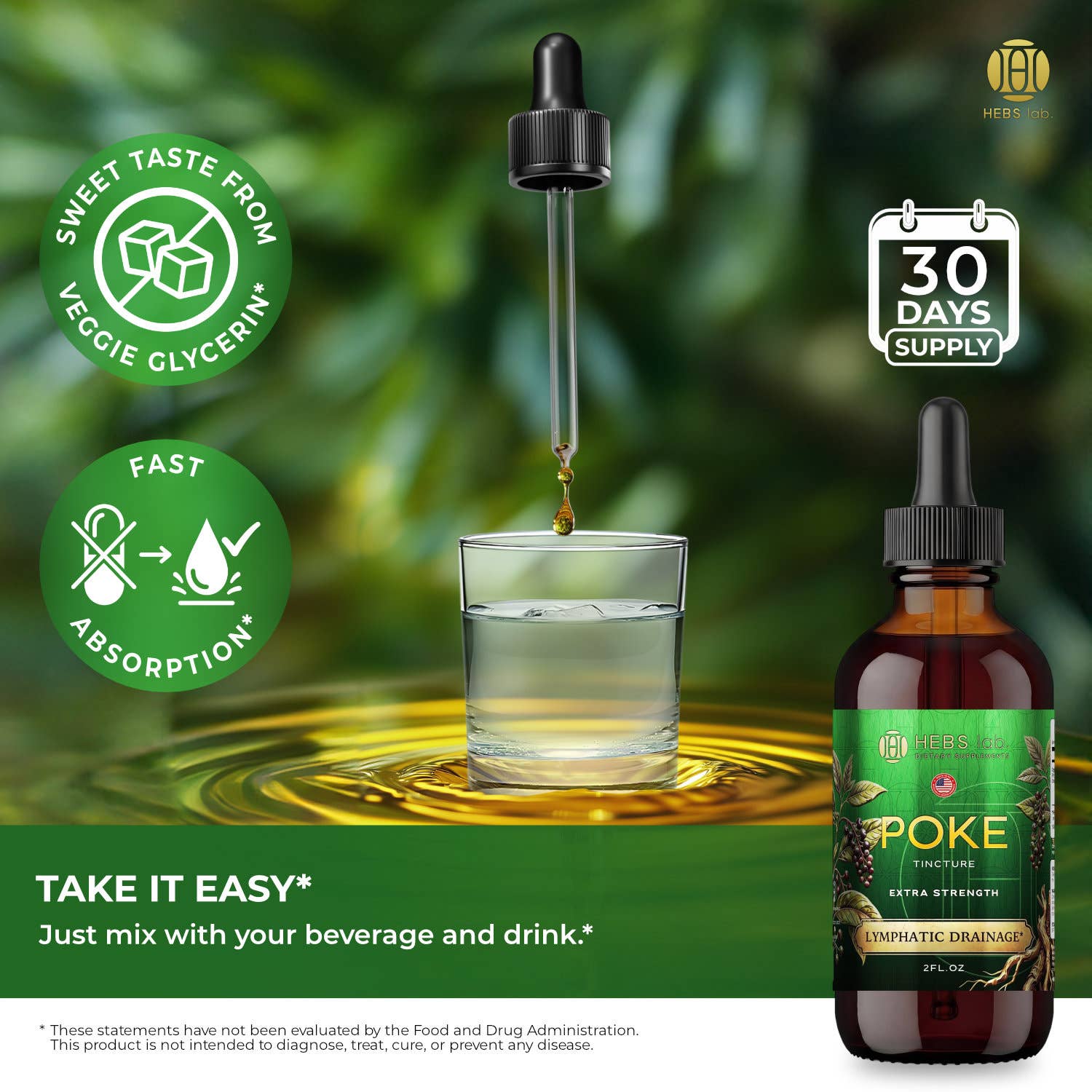 Poke Root Liquid Extract – Lymphatic Drainage Support