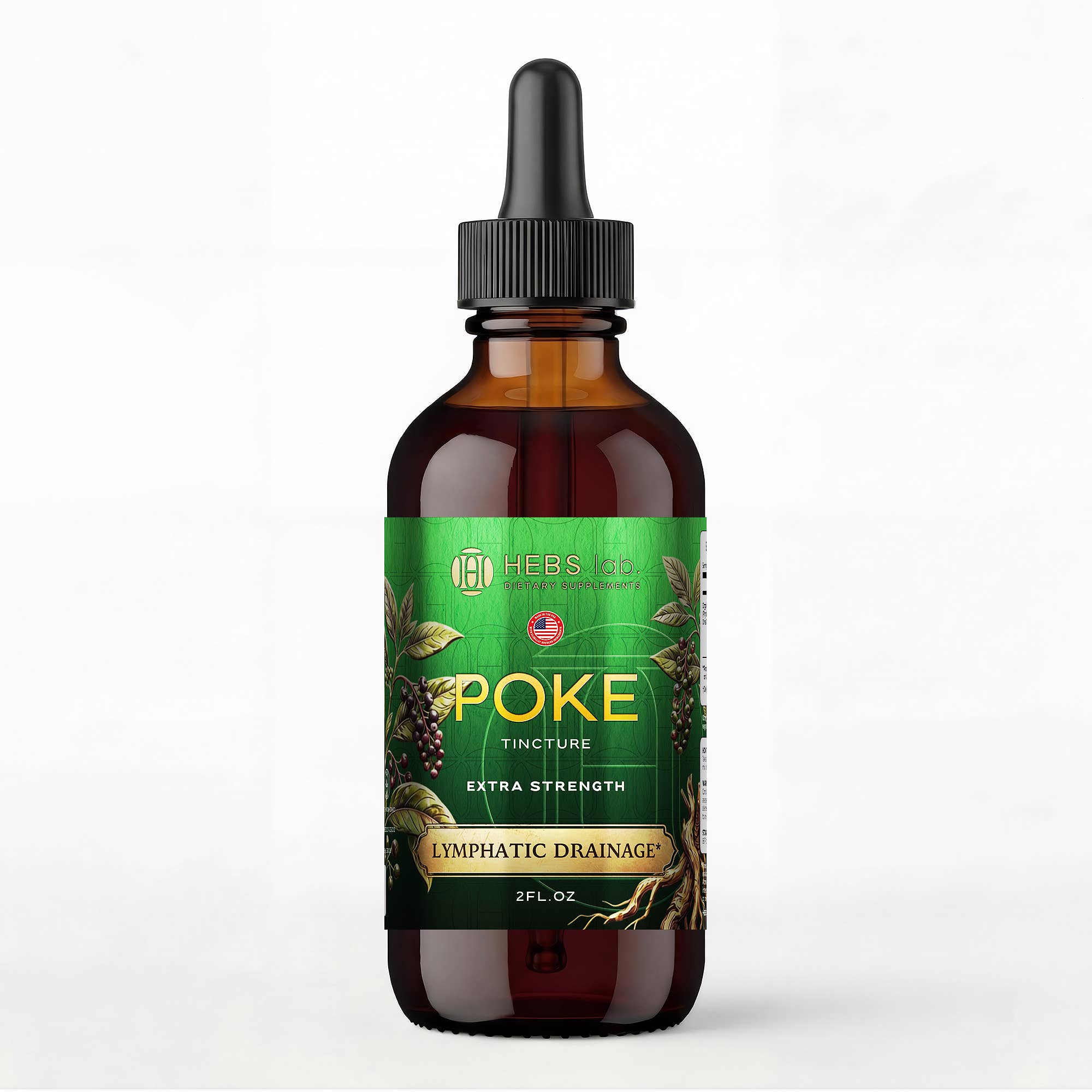 Poke Root Liquid Extract – Lymphatic Drainage Support