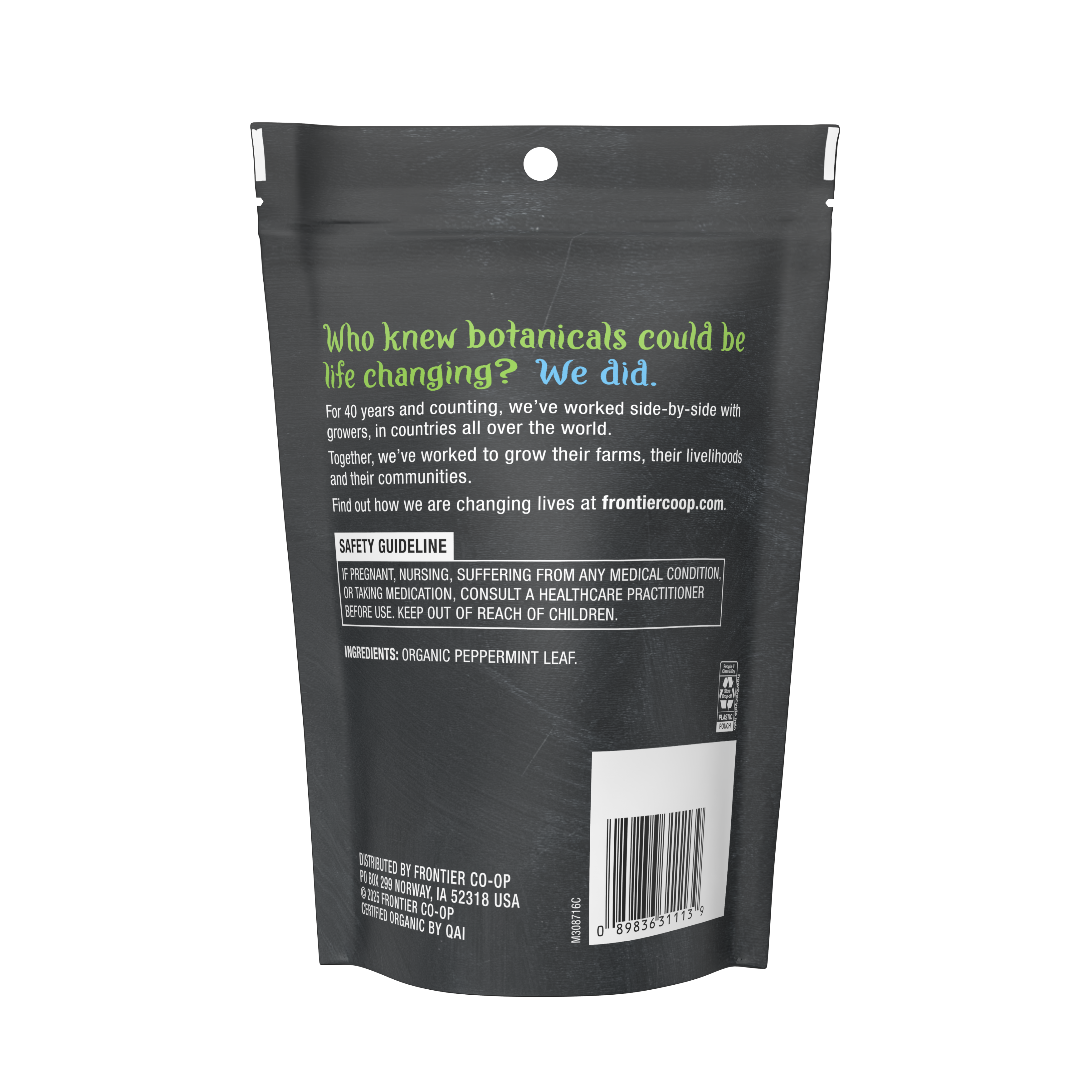 Herbs for Wellness Peppermint Leaf, Organic, Kosher, 2.05 Oz