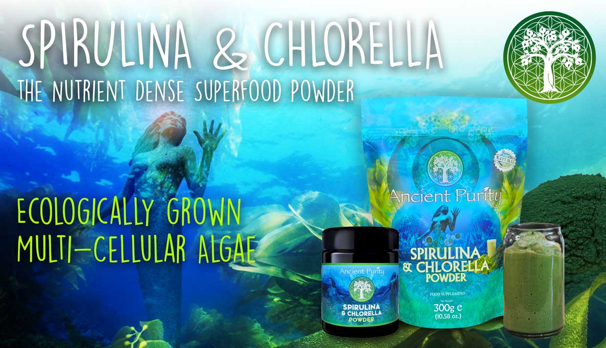Spirulina & Chlorella Powder - 300g | Clean Japan Origin