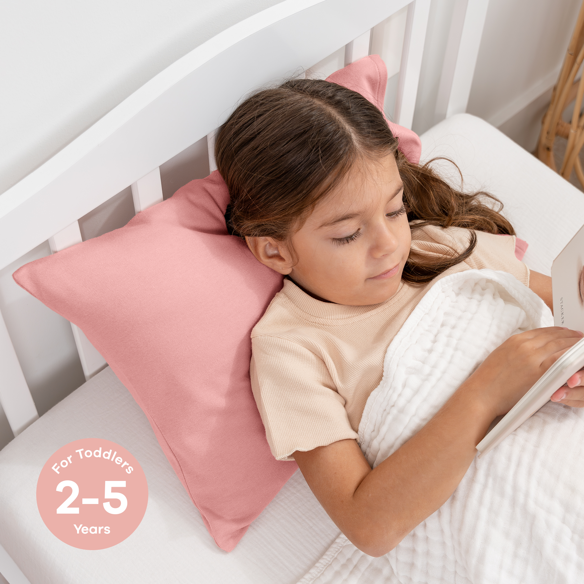 Toddler Pillow, Breathable Kids Travel Pillow by Comfy Cubs