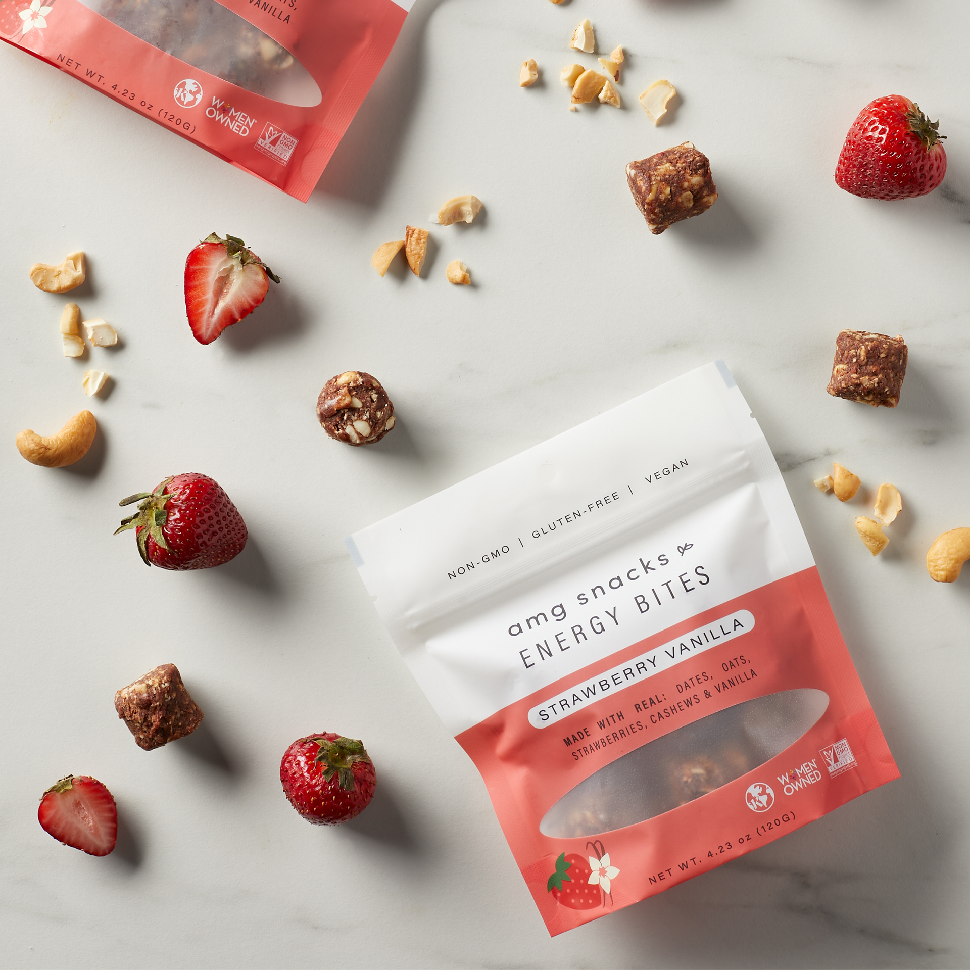 Strawberry Vanilla Energy Bite