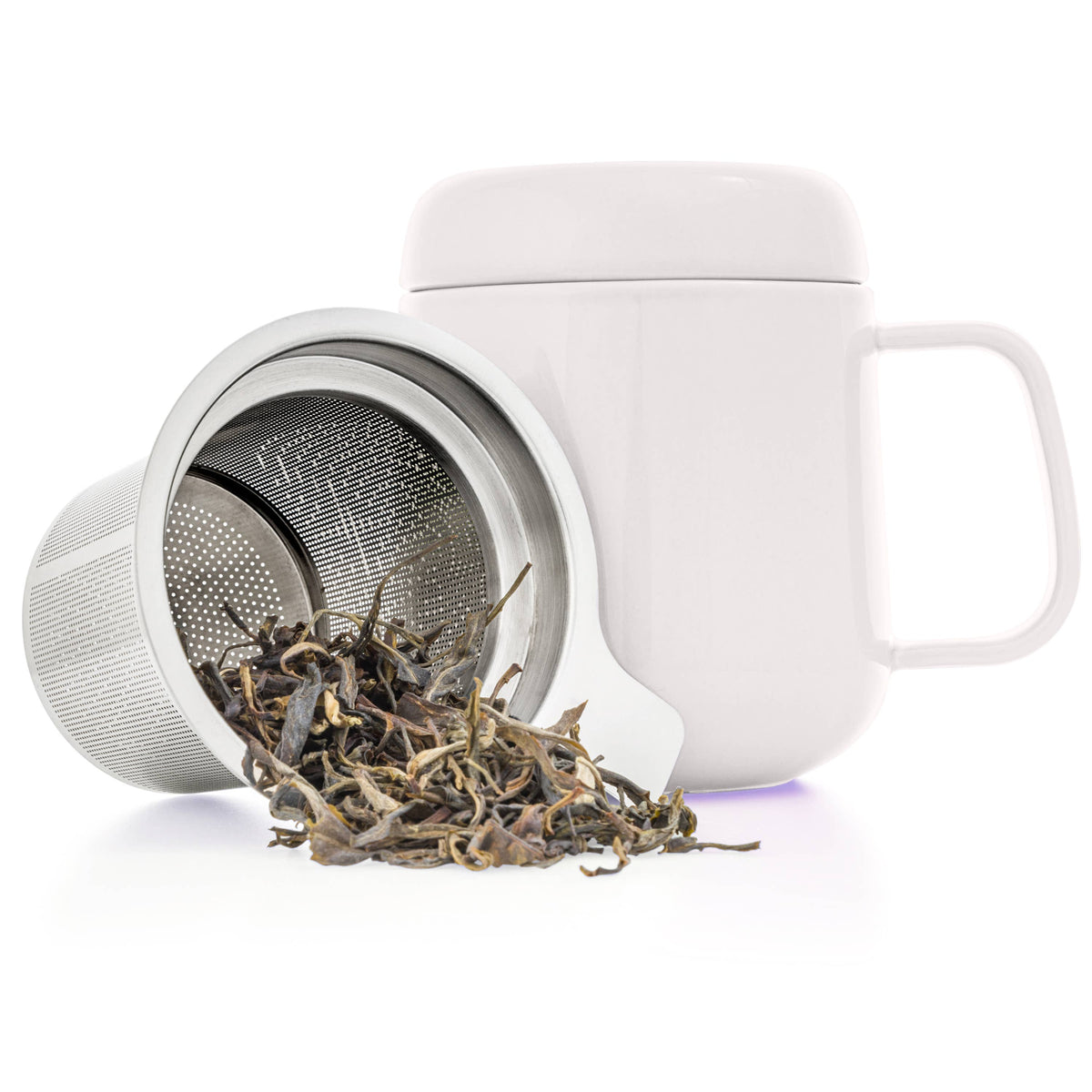 Sumo Porcelain Matte Finish Mug Cup With Infuser 15oz