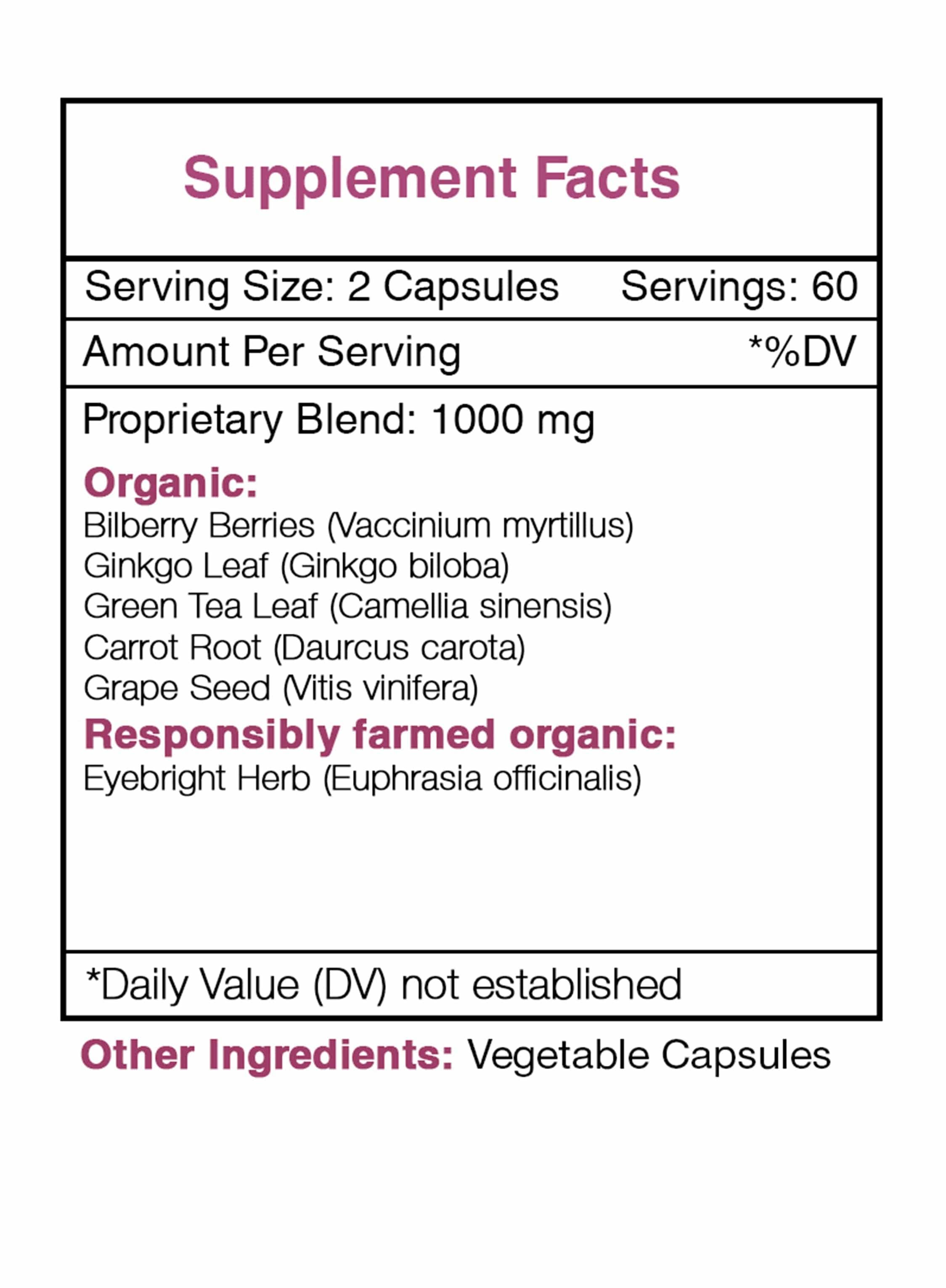 Falcon Eye Capsules. Healthy Vision Support