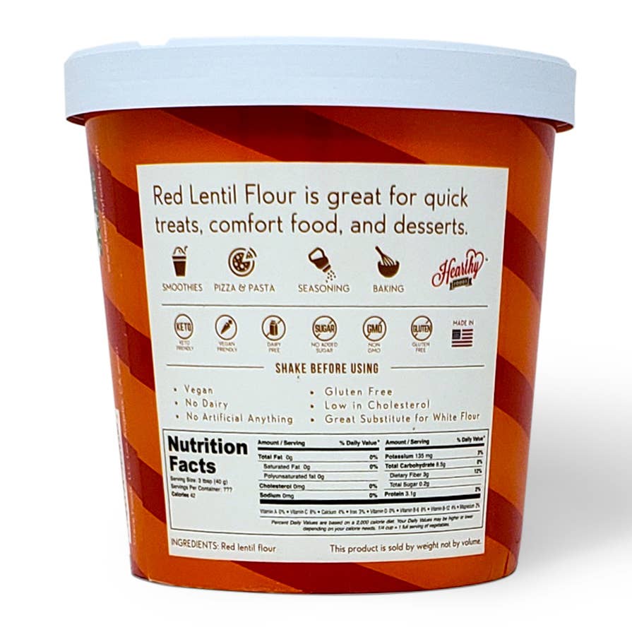 Red Lentil Flour gluten free