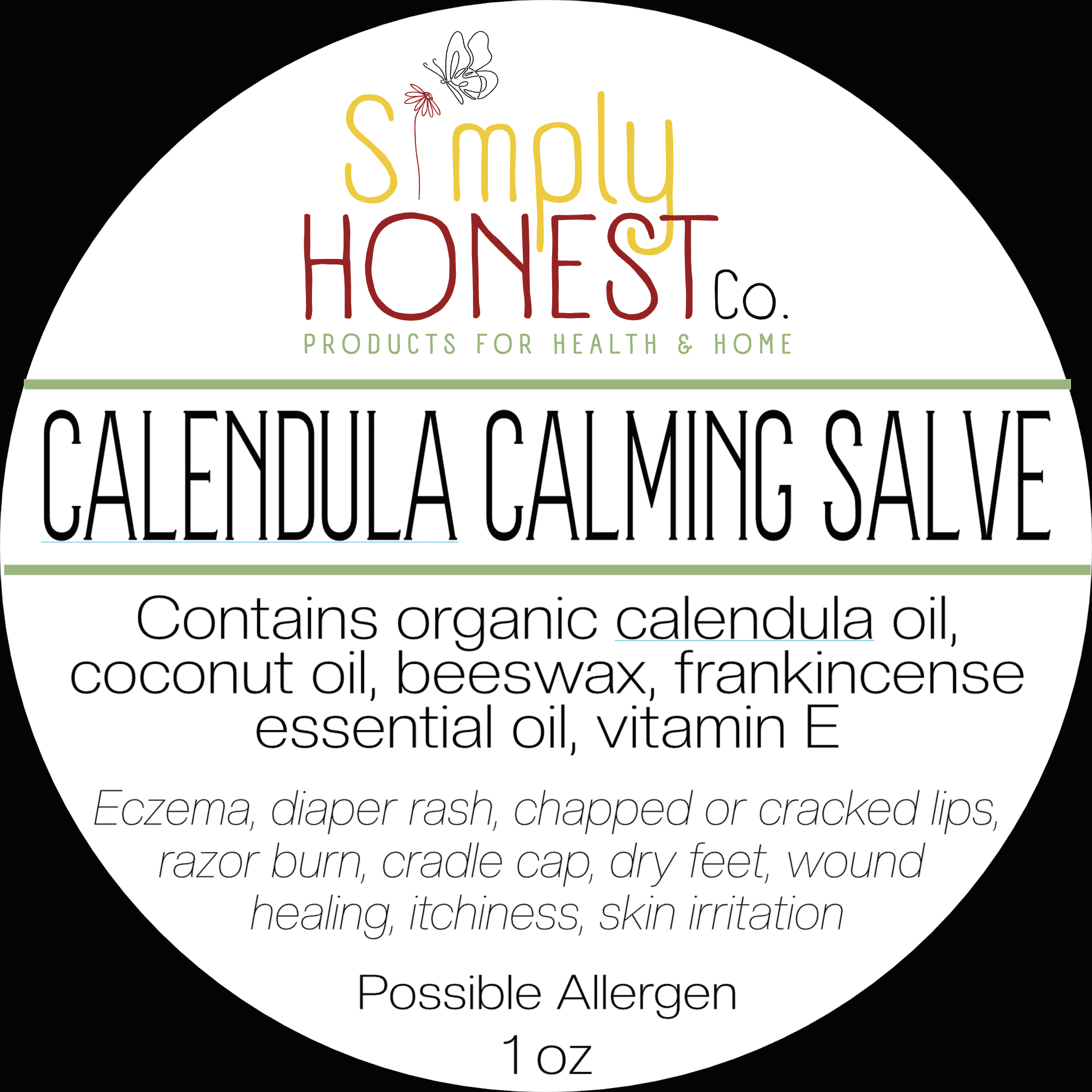 Calendula Salve - Eczema, Psoriasis, Dry Skin, Dry Feet