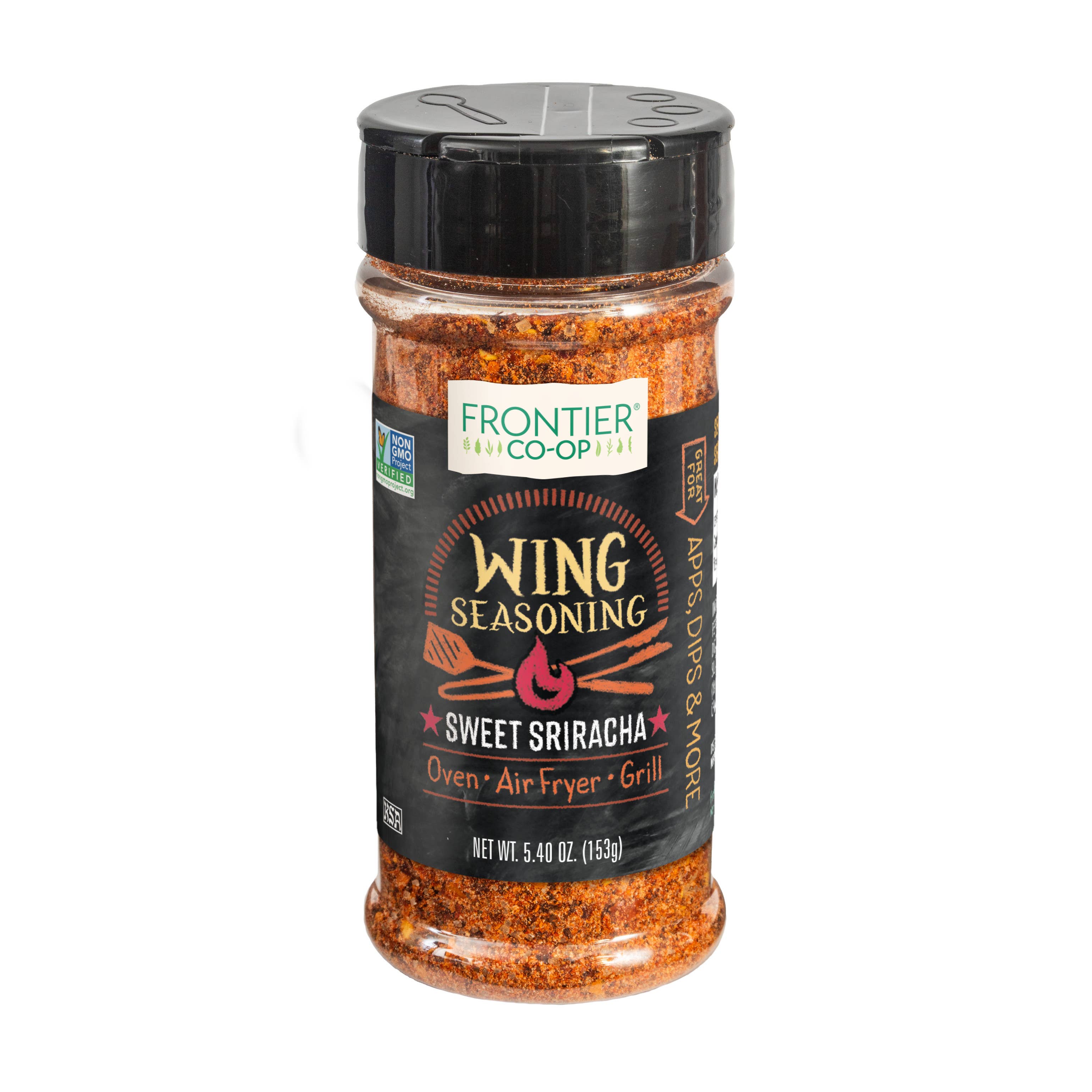 Sweet & Spicy Siracha Wing Seasoning, Kosher, Non ETO 5.4 Oz