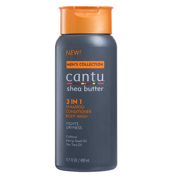 Cantu Men's 3-in-1 Shampoo, Conditioner, and Body Wash