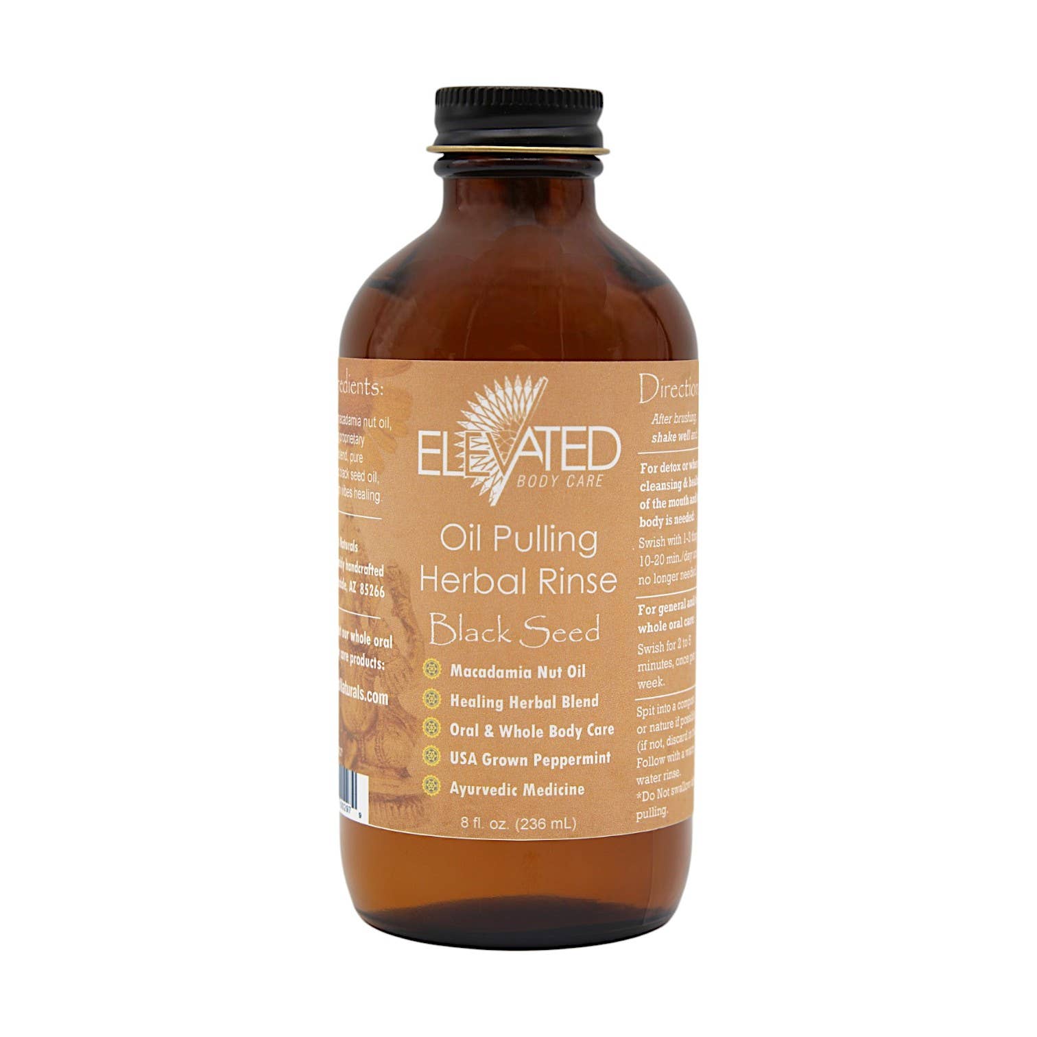 ELEVATED - Oil Pulling Herbal Rinse Ayurvedic Oral Care