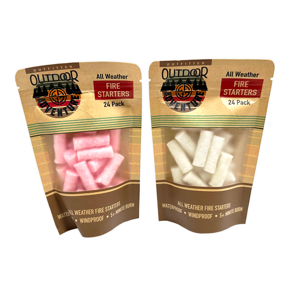 Outdoor All Weather Fire Starters 24 Pieces - 8/Pack