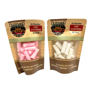 Outdoor All Weather Fire Starters 24 Pieces - 8/Pack