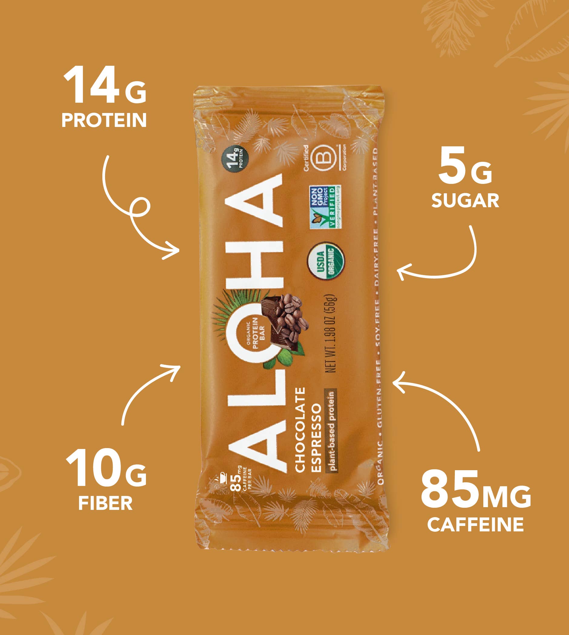 Chocolate Espresso Protein + Caffeine Bar