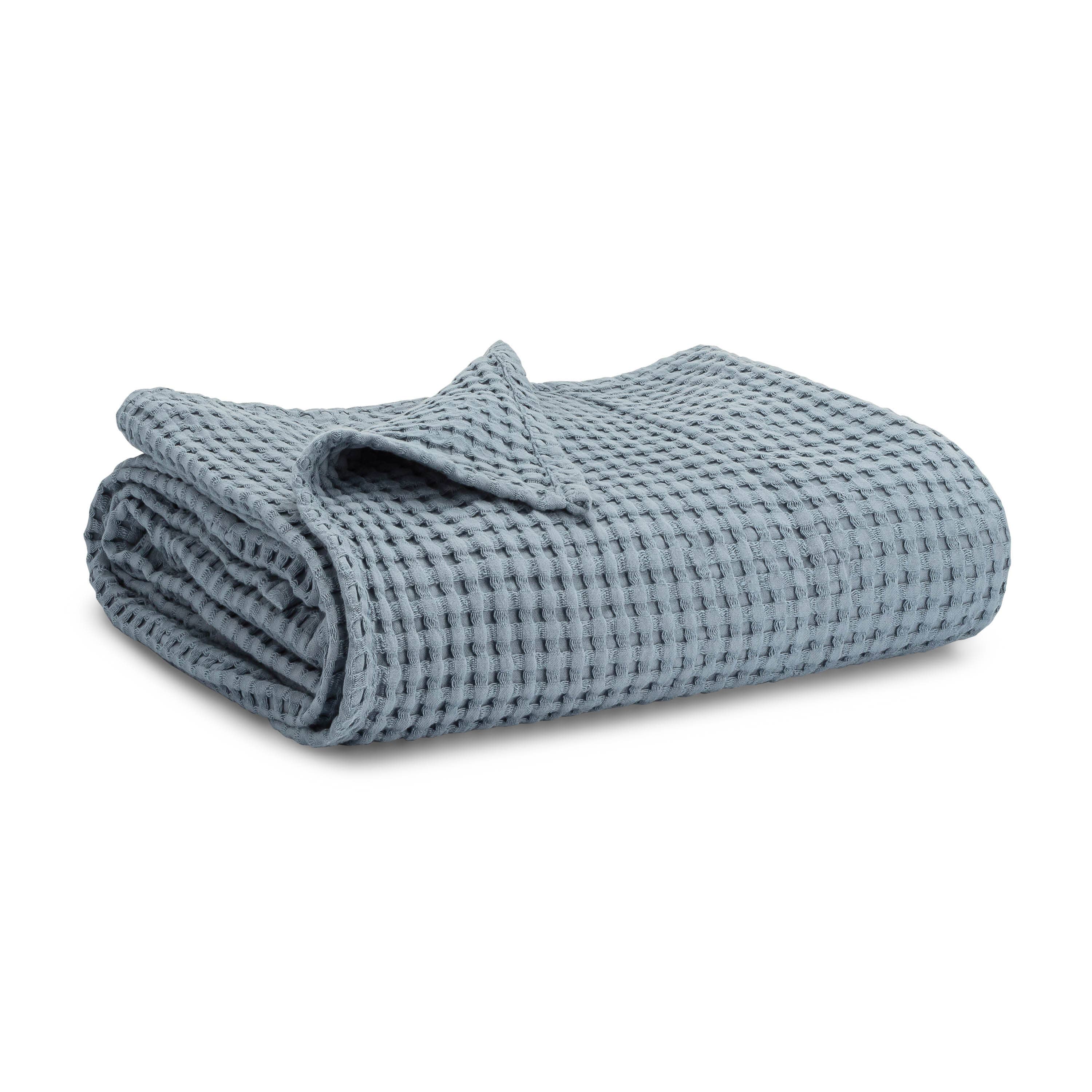 Waffle Baby Blanket, 40" x 40" Swaddle Blanket by Comfy Cubs