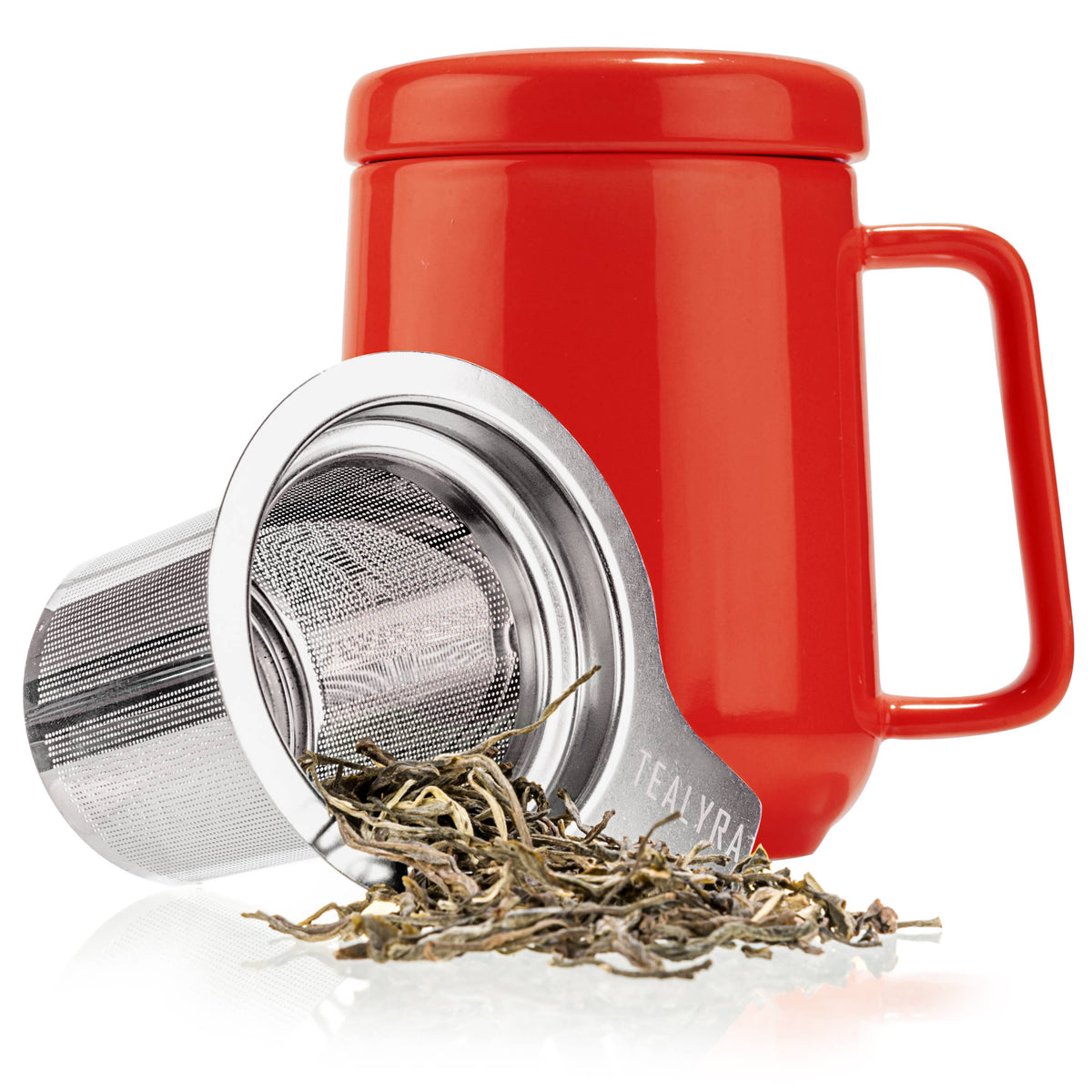 Peak Porcelain Ceramic Mug With Metal Infuser 19oz
