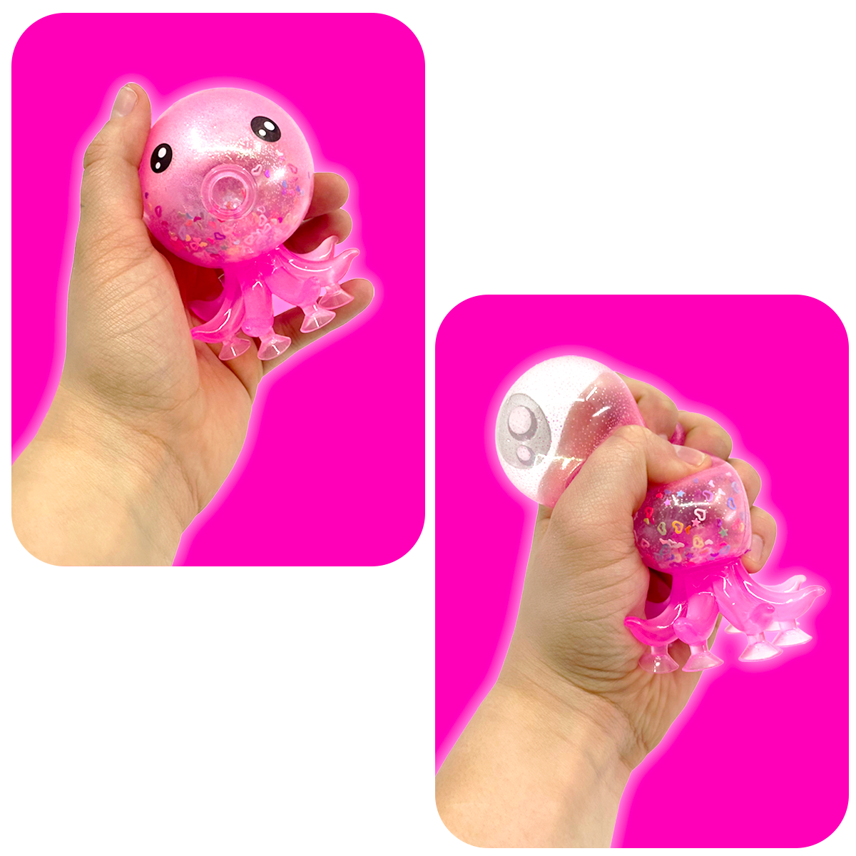 So Much Fun! Squishy Light Up Octopus Boxed Toy