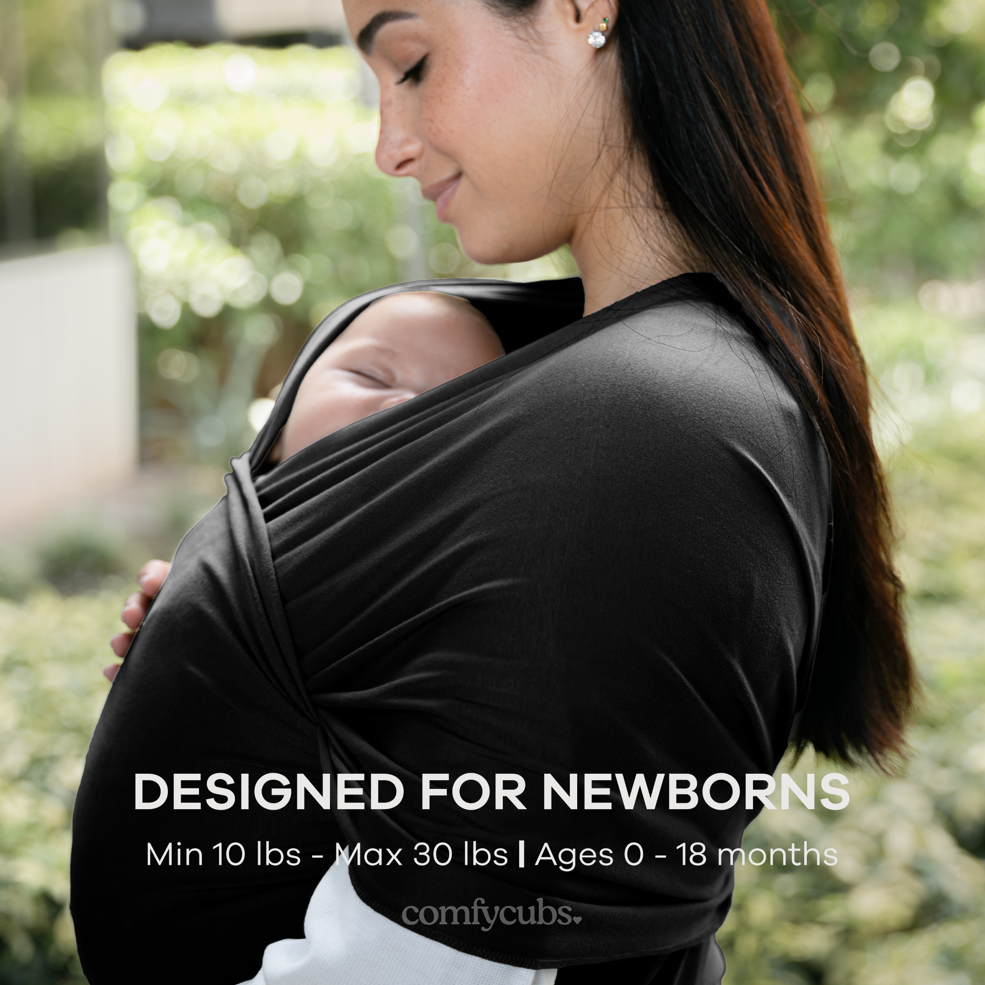 Baby Wrap Carrier, Soft & Secure Infant Wrap by Comfy Cubs