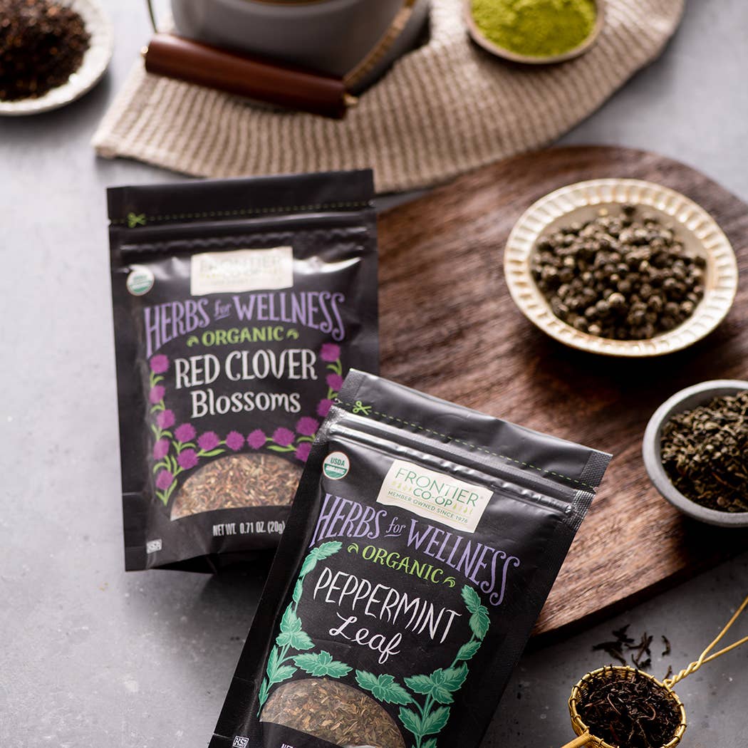 Frontier Co-op Red Clover Blossoms, Certified Organic