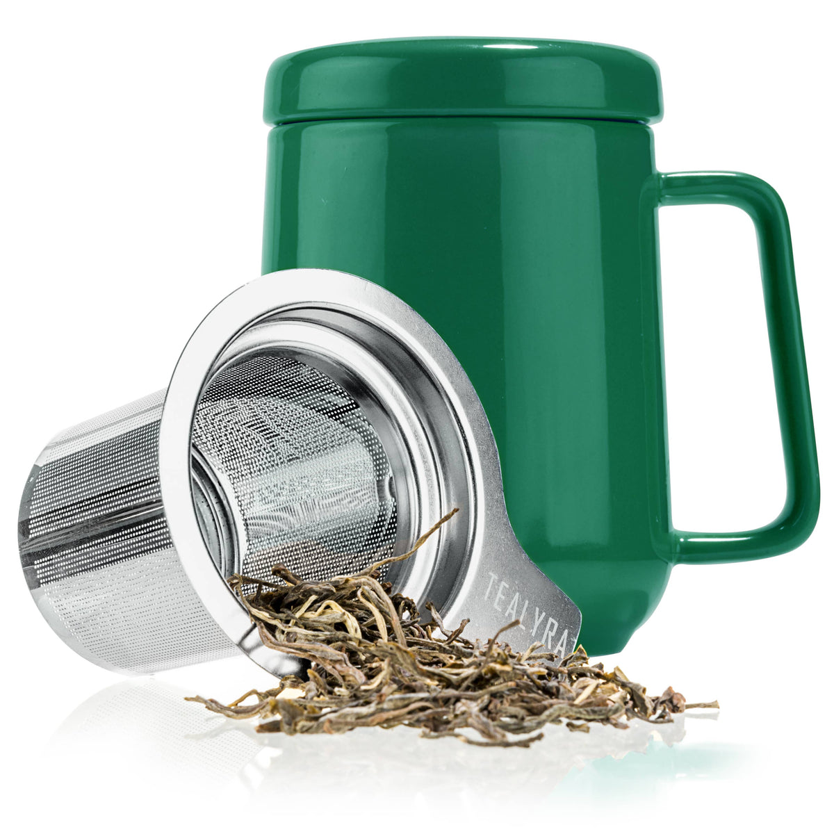 Peak Porcelain Ceramic Mug With Metal Infuser 19oz