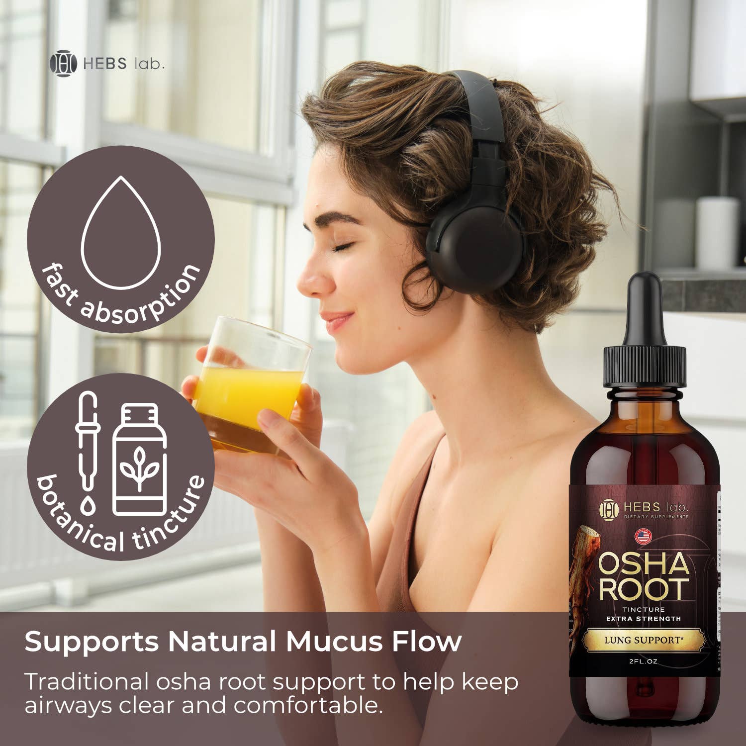 Osha Root Liquid Extract – Lung & Respiratory Support 