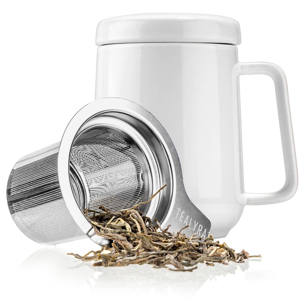 Peak Porcelain Ceramic Mug With Metal Infuser 19oz