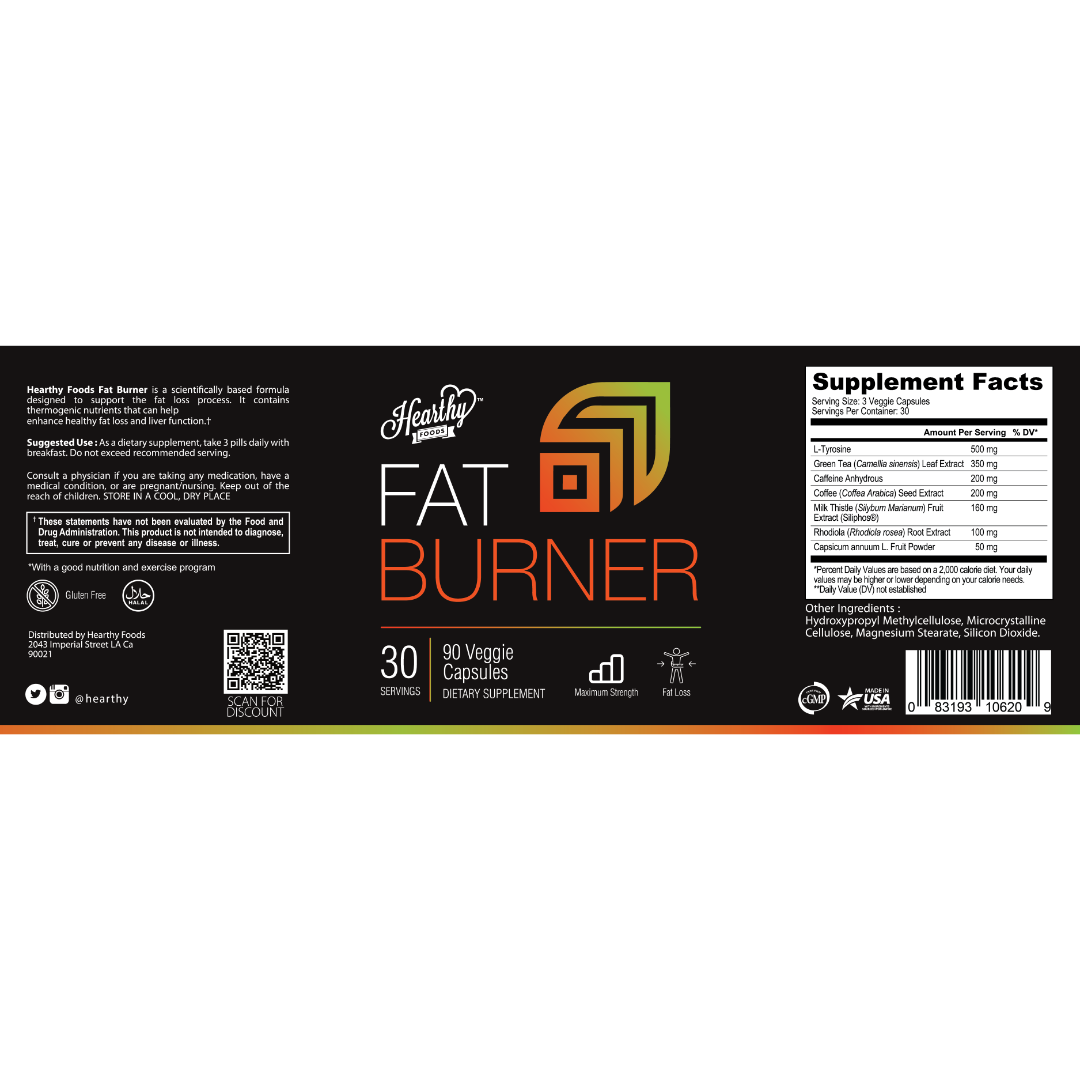 THERMOGENIC FAT BURNER FOR WEIGHT LOSS 1460 MG CAPSULES (Copy)