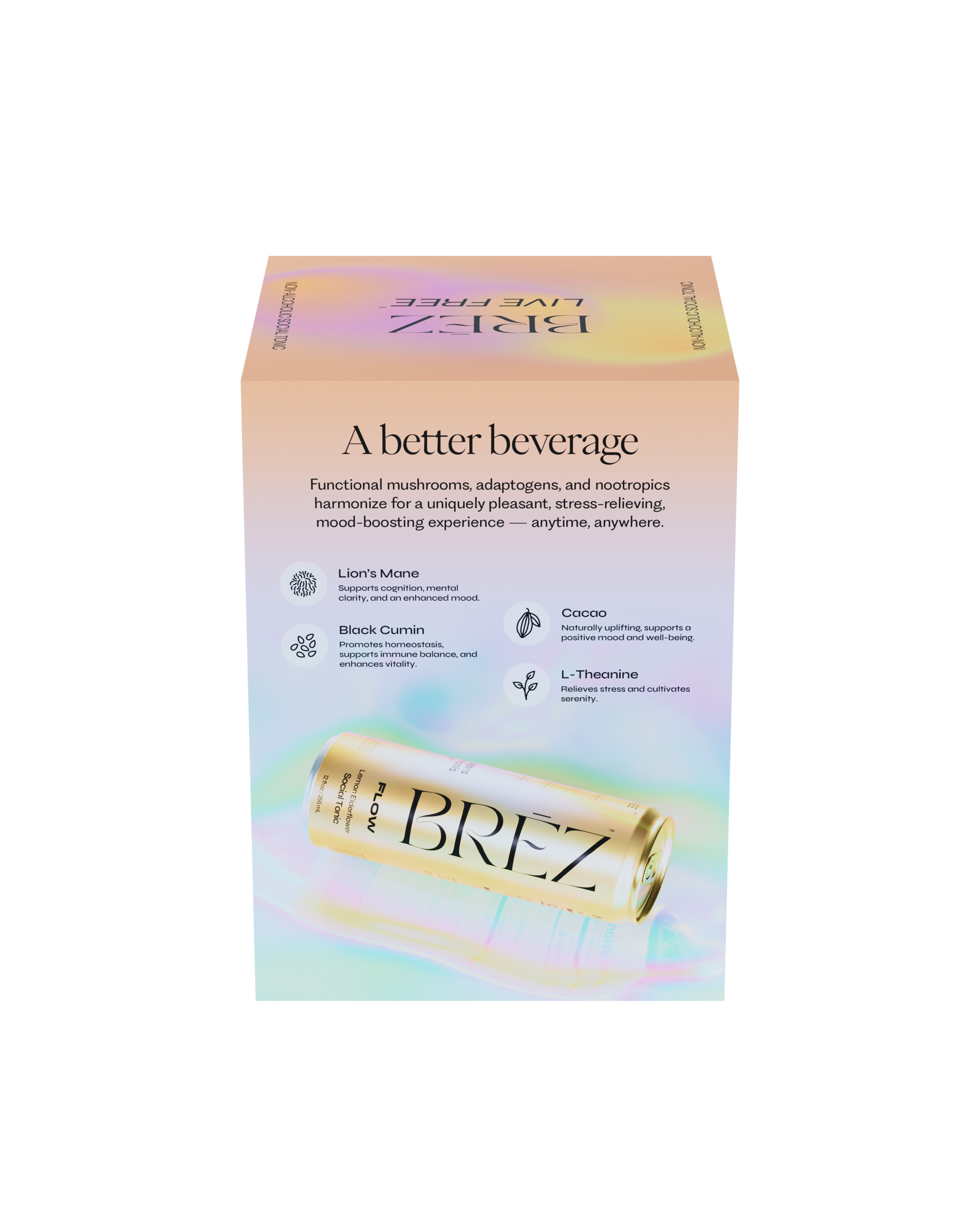 Flow - Adaptogen Infused Social Tonic - 24 cans (4-Packs)